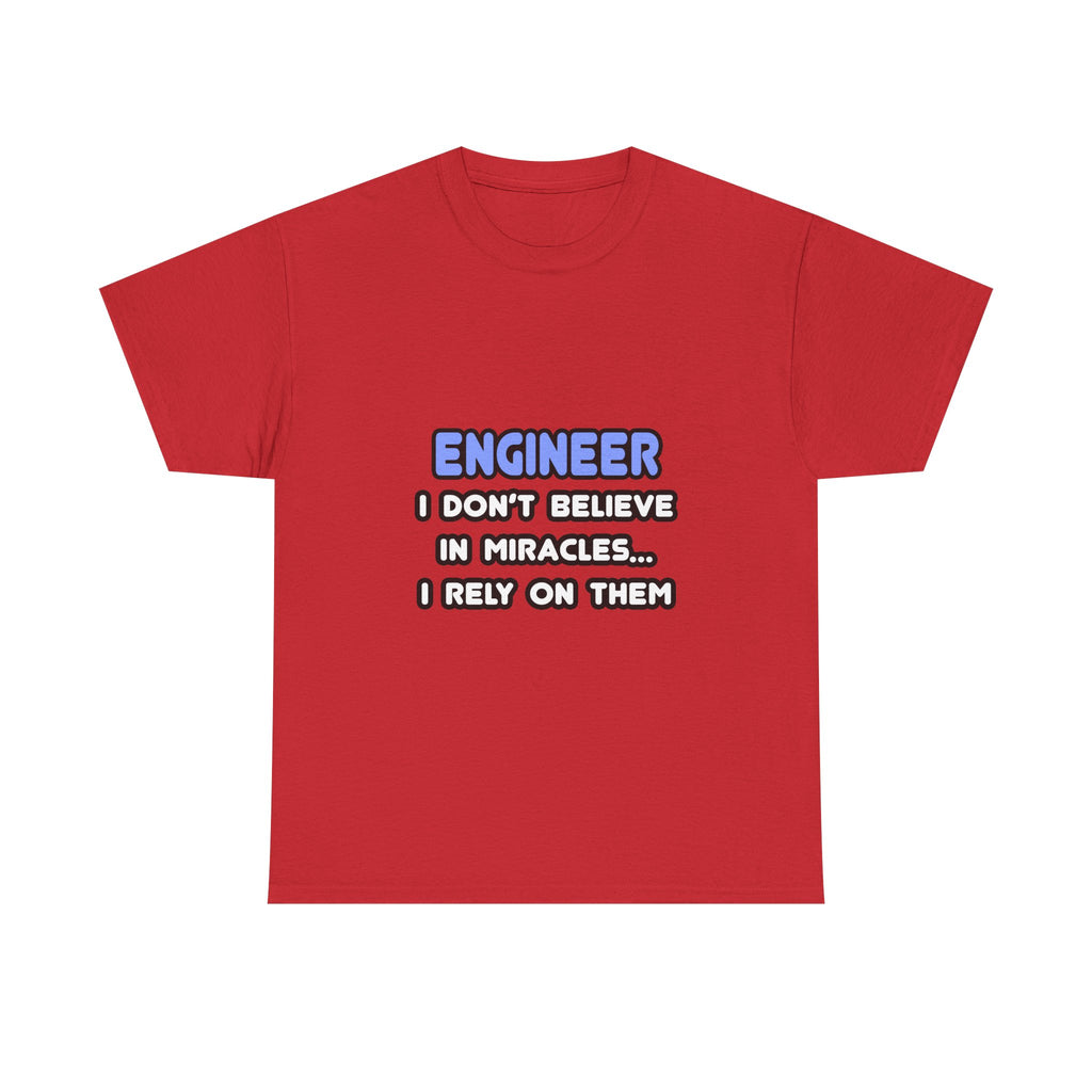 Miracles and Engineers - Unisex Heavy Cotton Tee