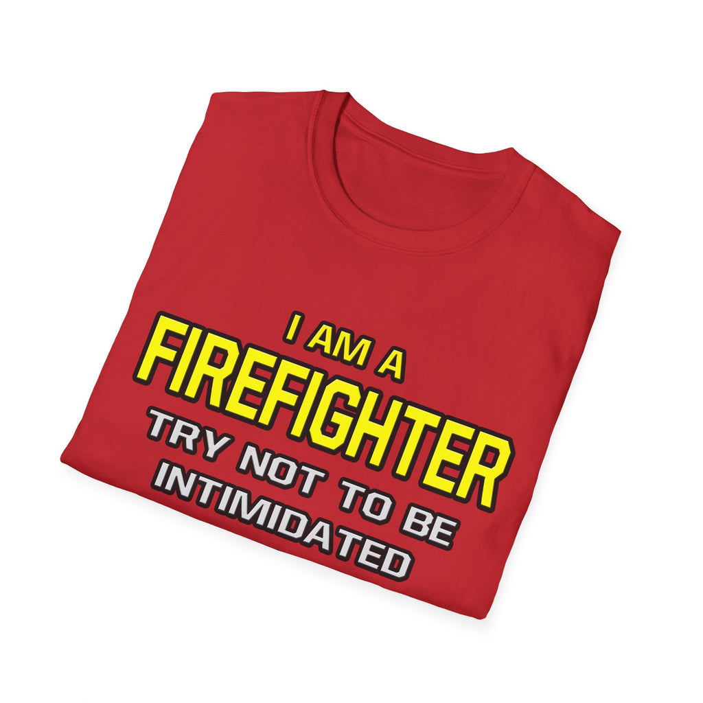 Firefighter...Superior Intelligence - Unisex Softstyle T-Shirt