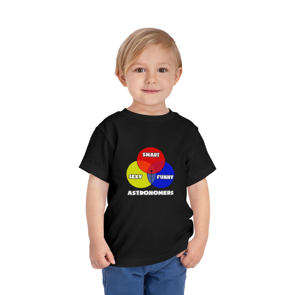 Venn Diagram .. Astronomers - Toddler Short Sleeve Tee