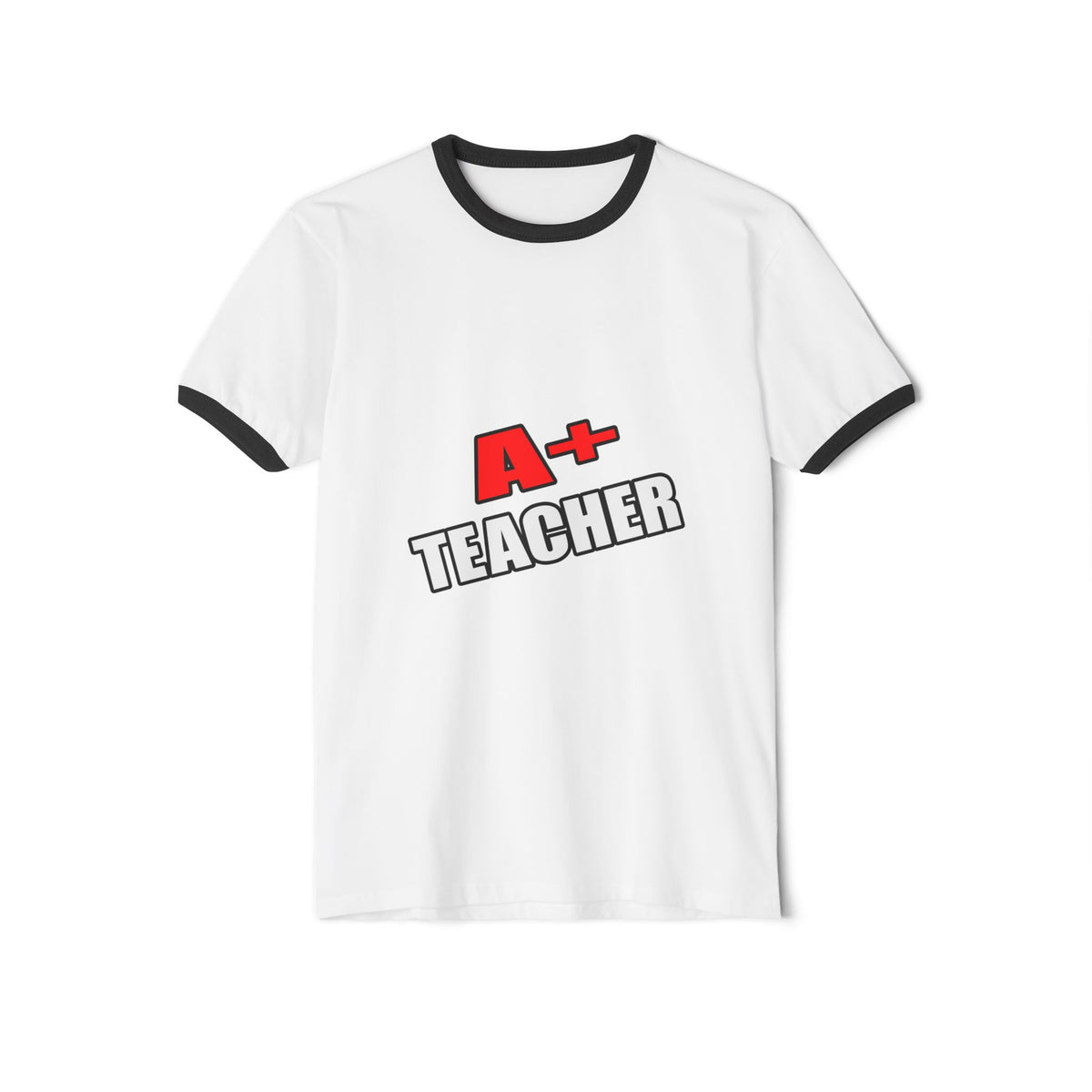 a plus teacher - Unisex Cotton Ringer T-Shirt