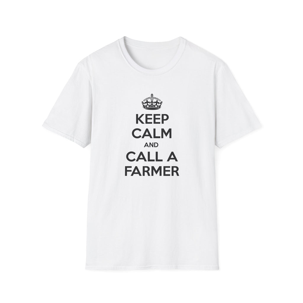 Keep Calm and Call a Farmer - Unisex Softstyle T-Shirt