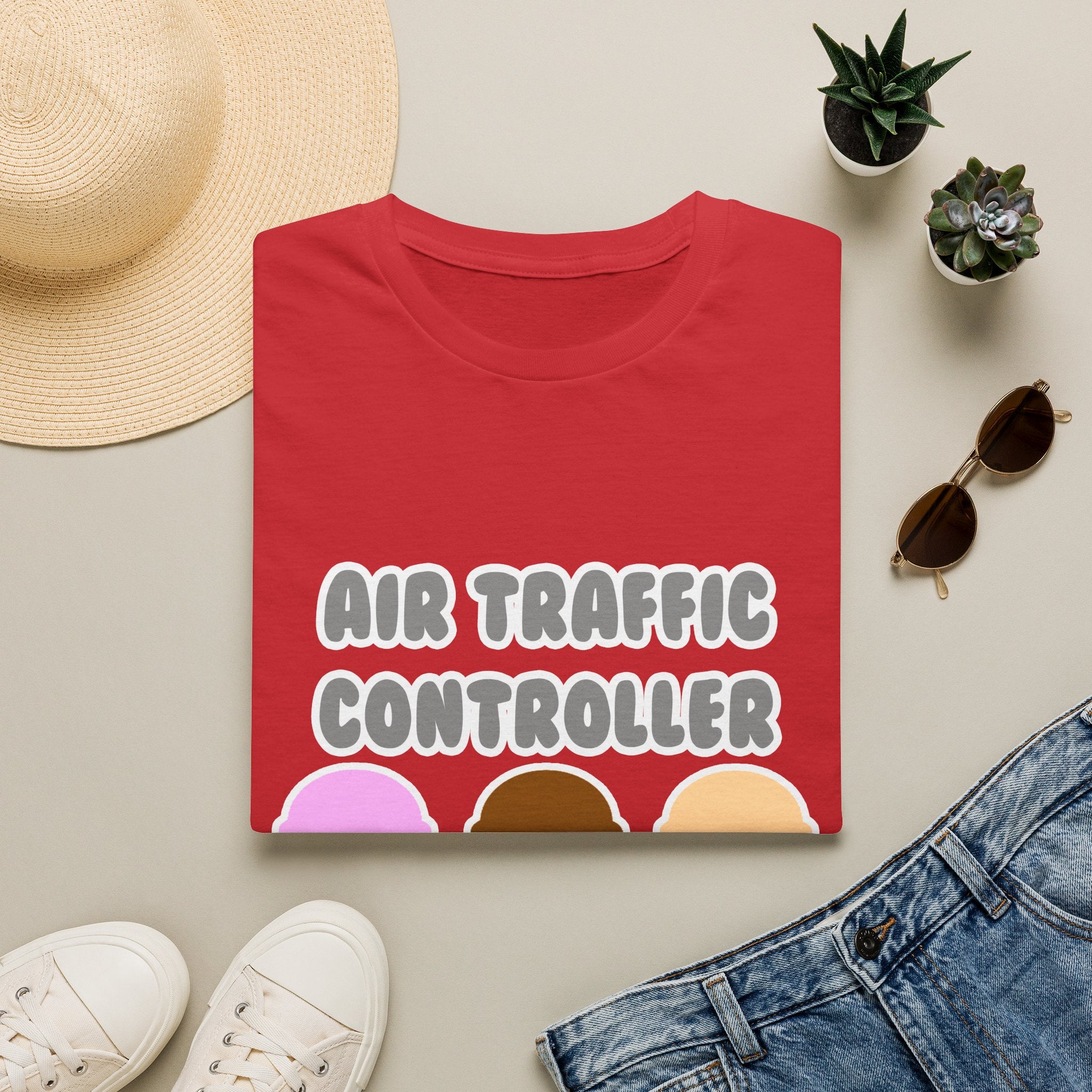 Air Traffic Controller ... Will Work For Ice Cream - Unisex Softstyle T-Shirt