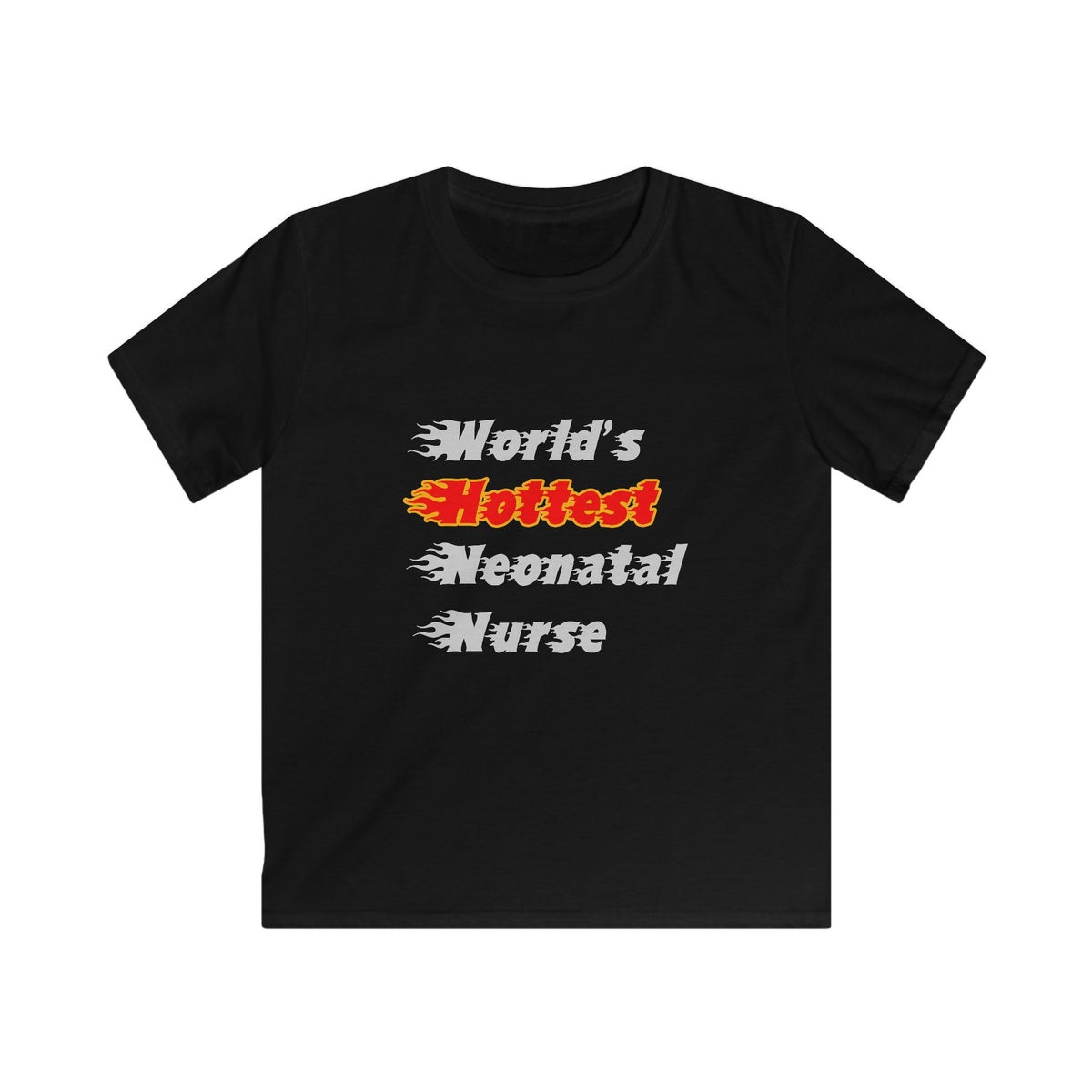 World's Hottest Neonatal Nurse - Kids Softstyle Tee