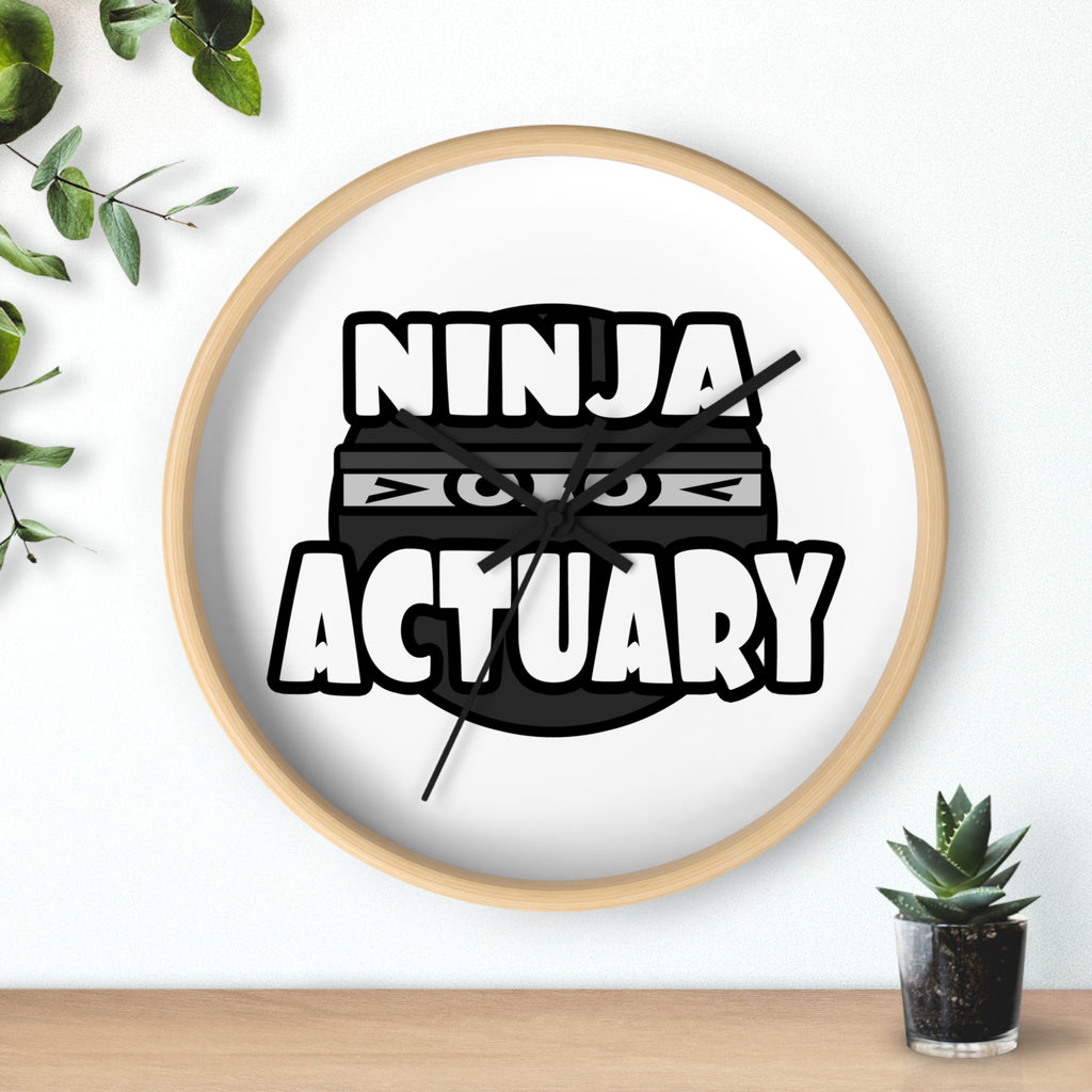 Ninja Actuary - Wall Clock