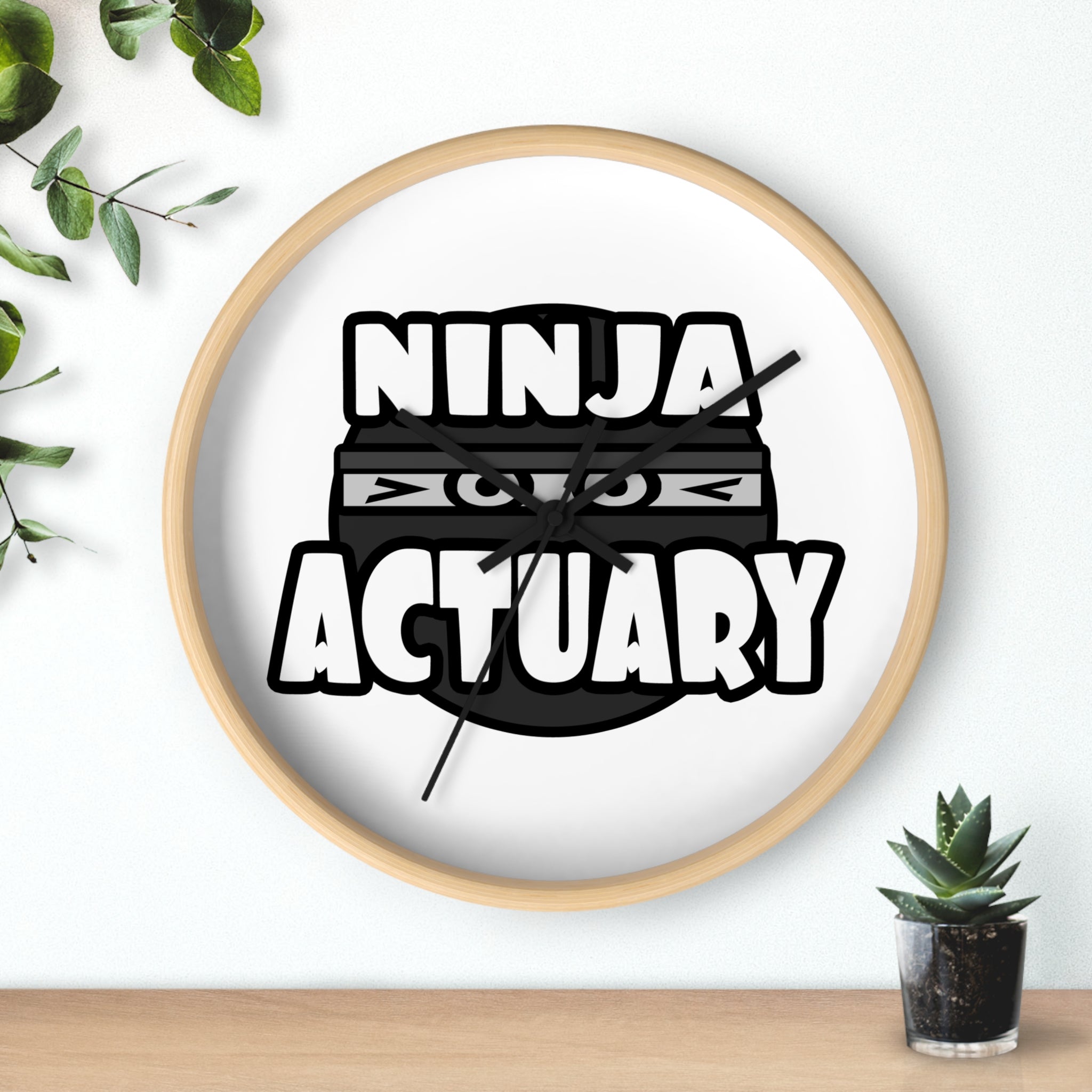 Ninja Actuary - Wall Clock