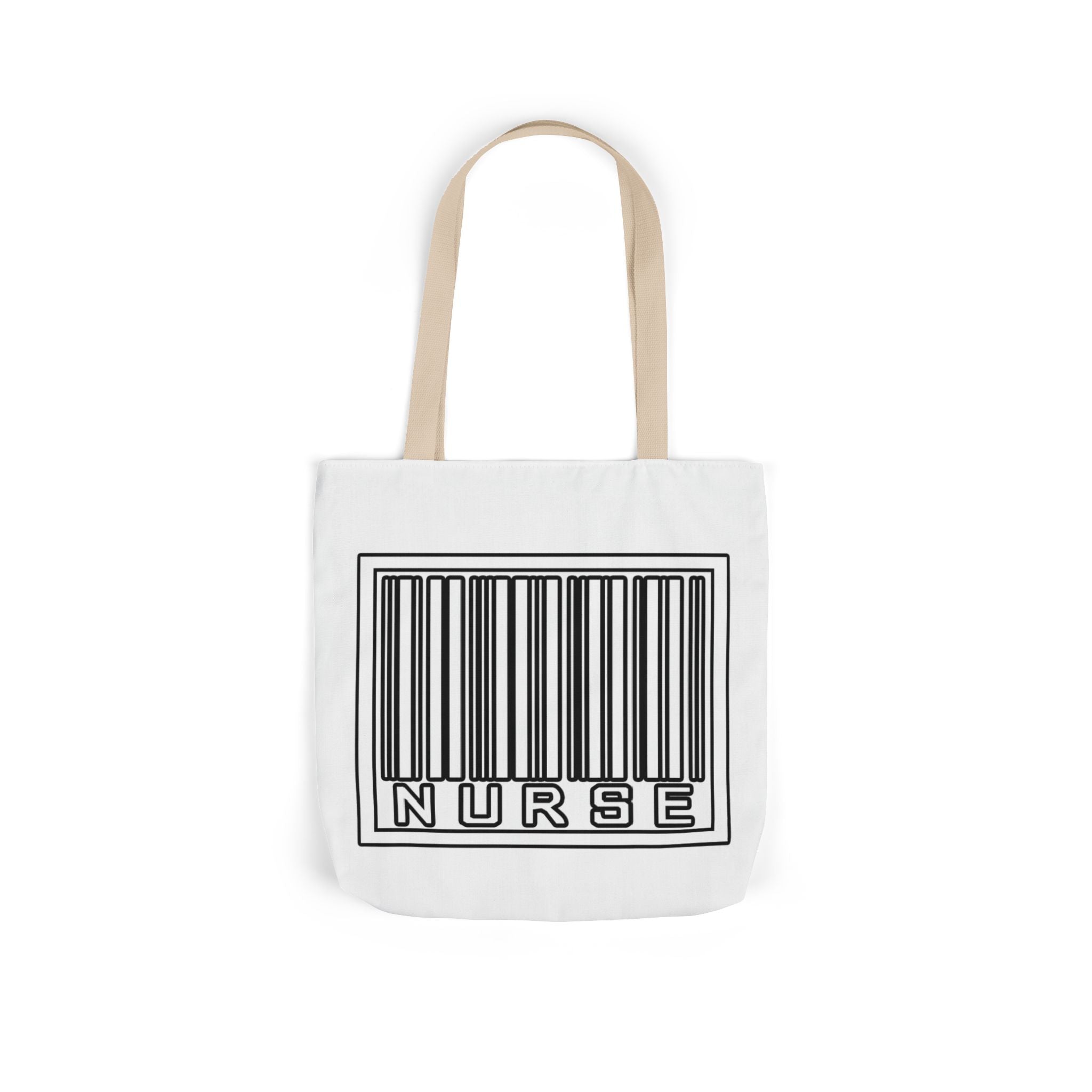 Barcode Nurse - Canvas Tote Bag, 5-Color Straps