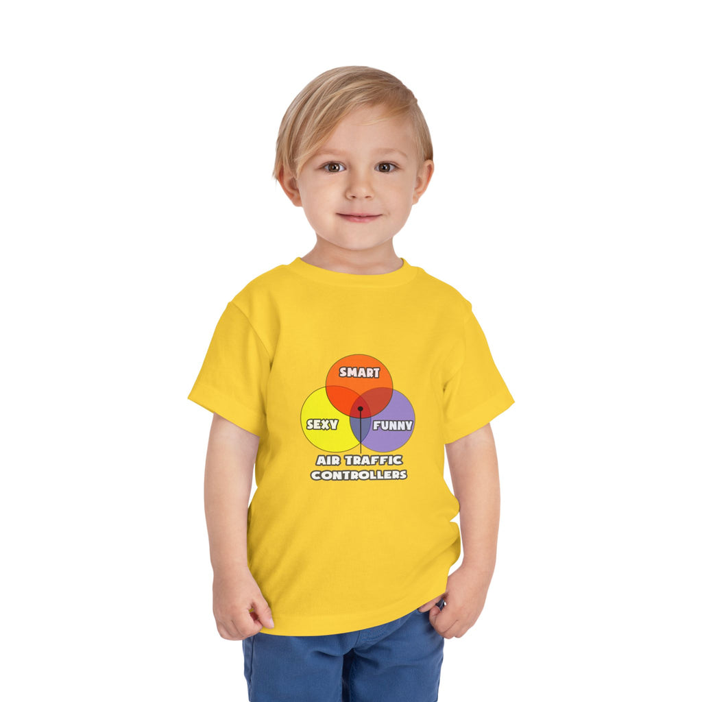 Venn Diagram .. Air Traffic Controllers - Toddler Short Sleeve Tee