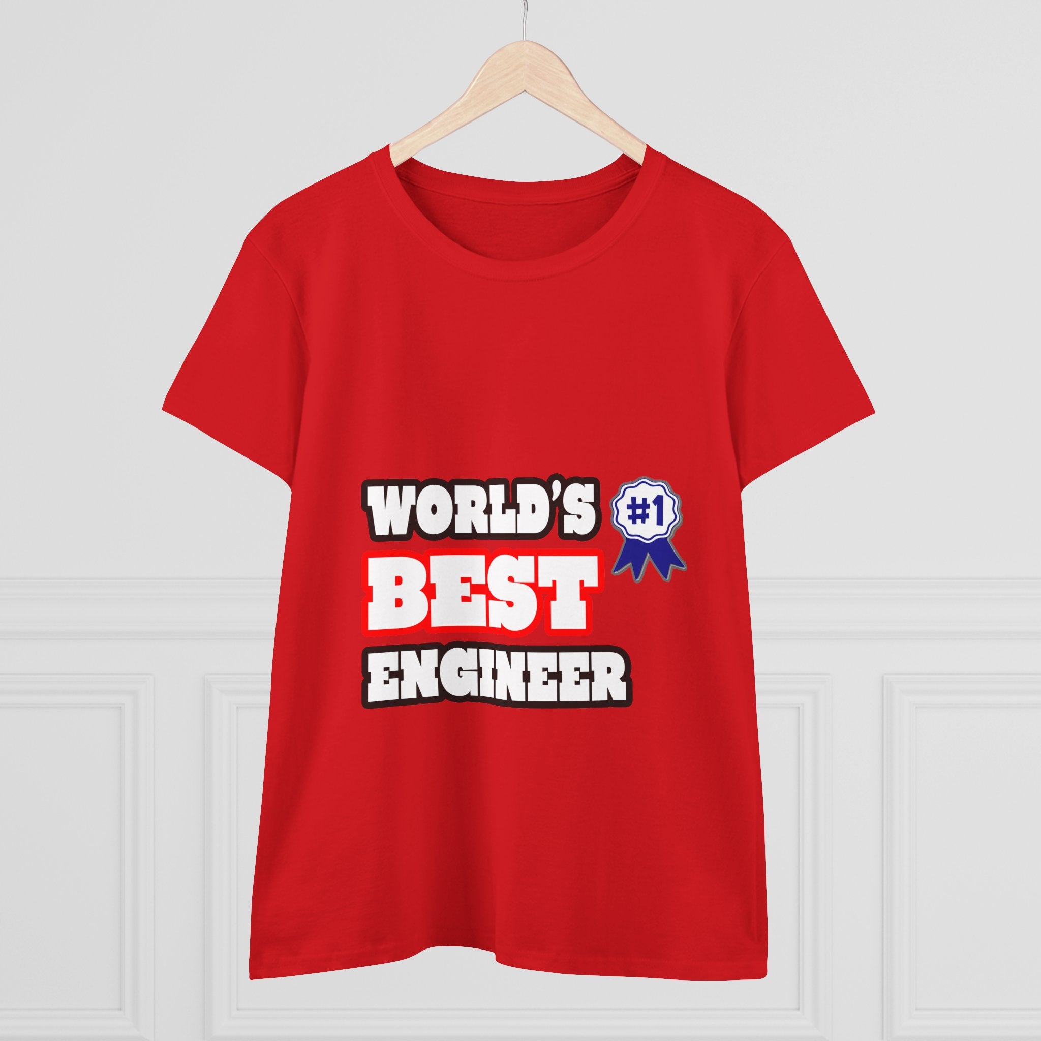 World's Best Engineer - Women's Midweight Cotton Tee