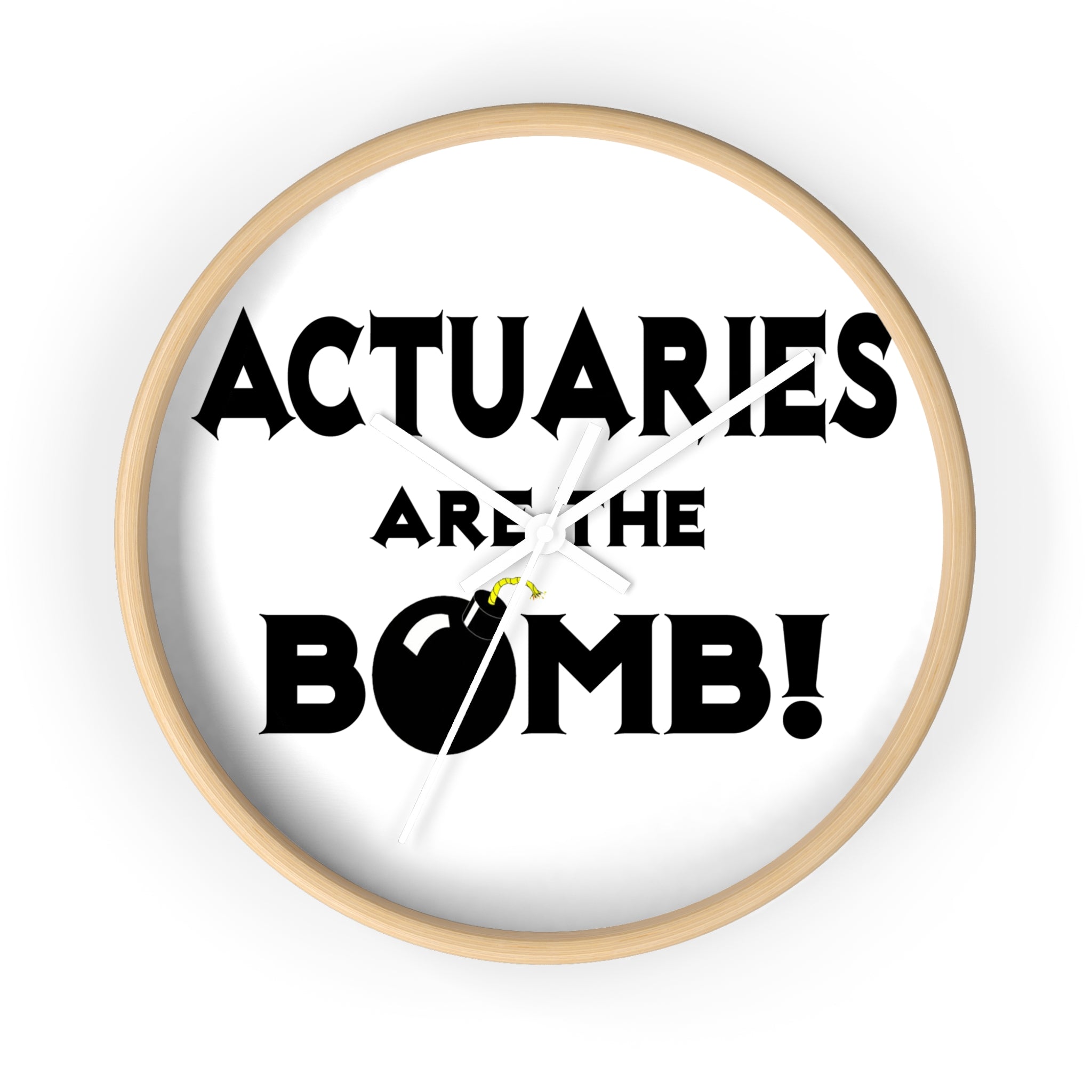 Actuaries Are The Bomb! - Wall Clock