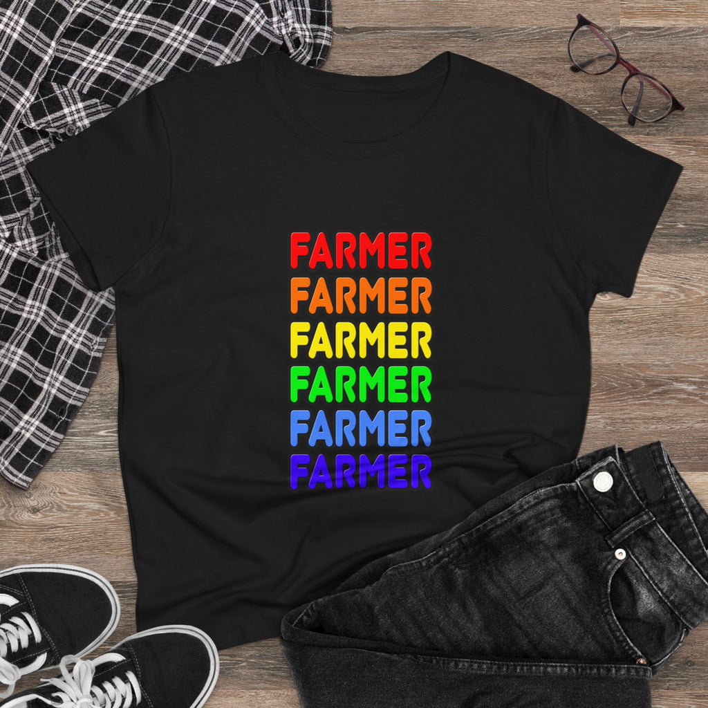 Rainbow Farmer - Women's Midweight Cotton Tee