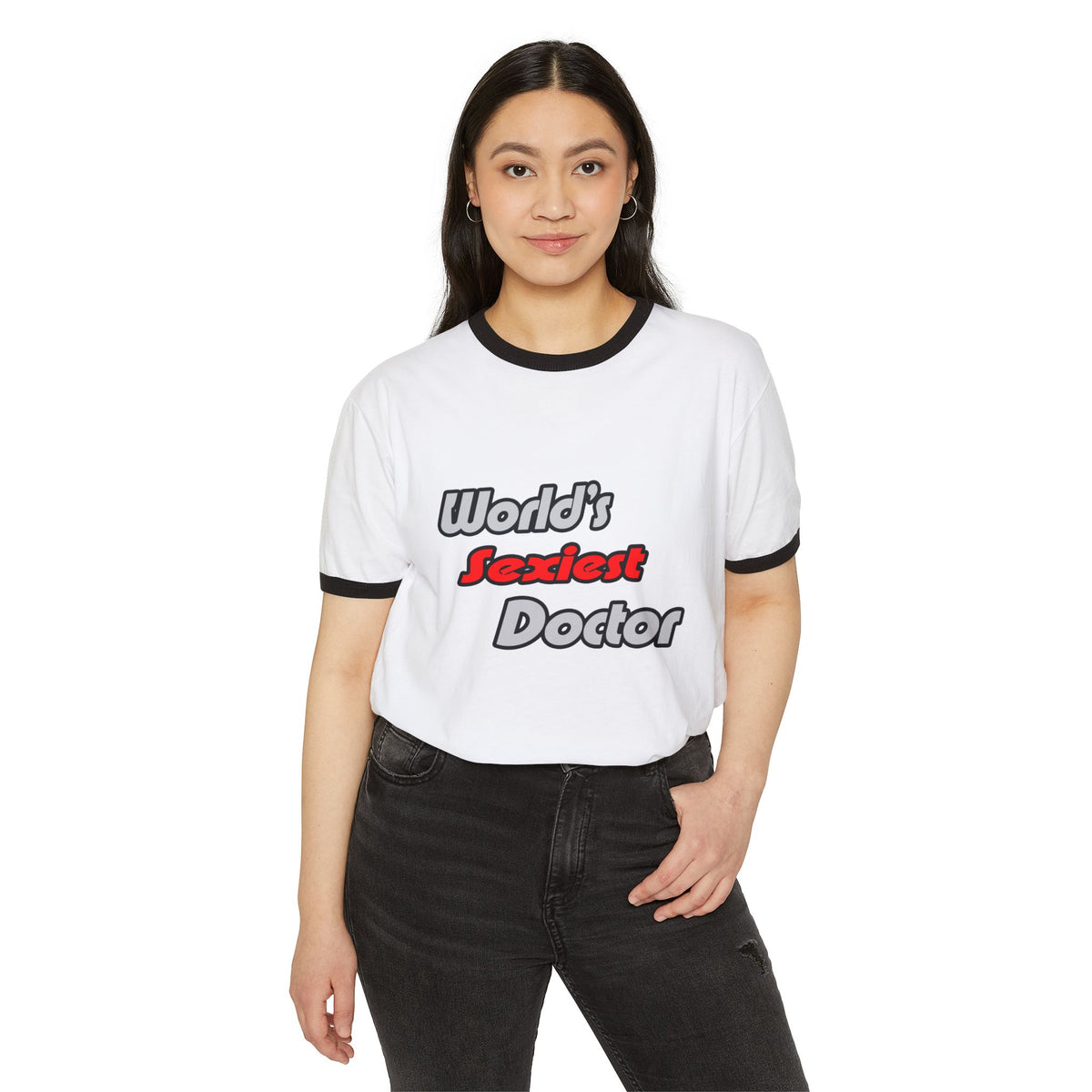 World's Sexiest Doctor - Unisex Cotton Ringer T-Shirt