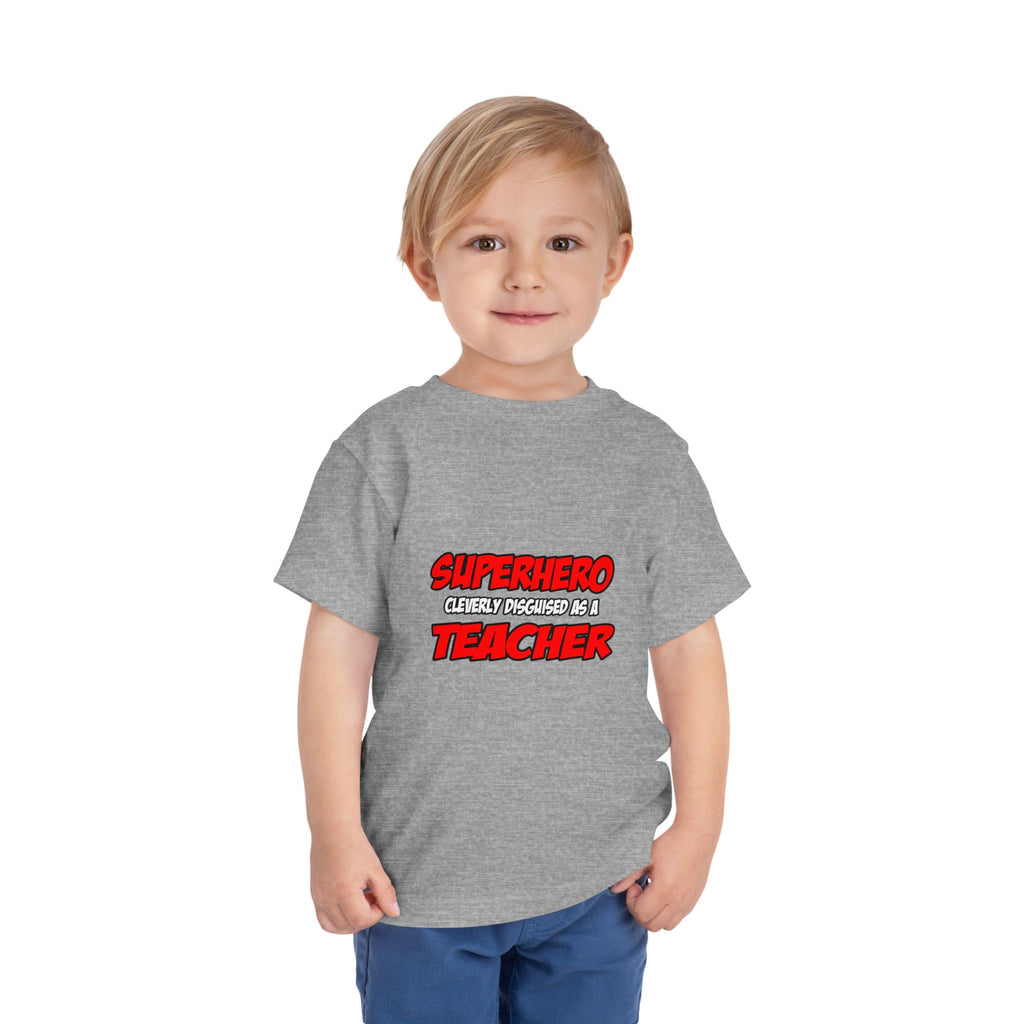 Superhero...Teacher - Toddler Short Sleeve Tee
