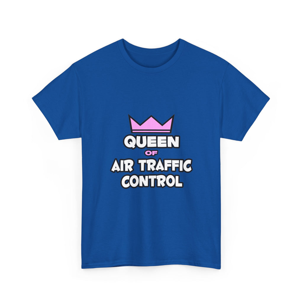 Queen of Air Traffic Control - Unisex Heavy Cotton Tee