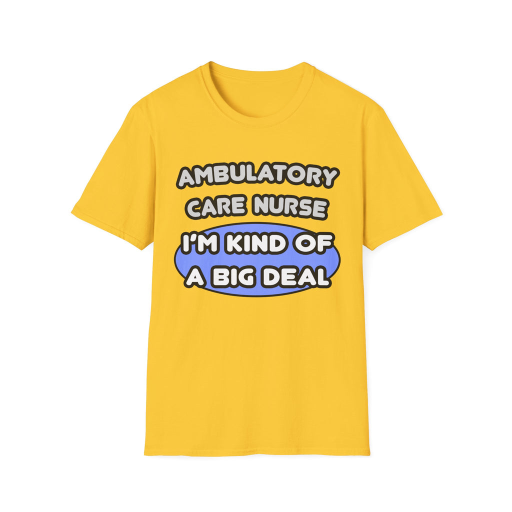 Ambulatory Care Nurse ... I'm Kind of a Big Deal - Unisex Softstyle T-Shirt