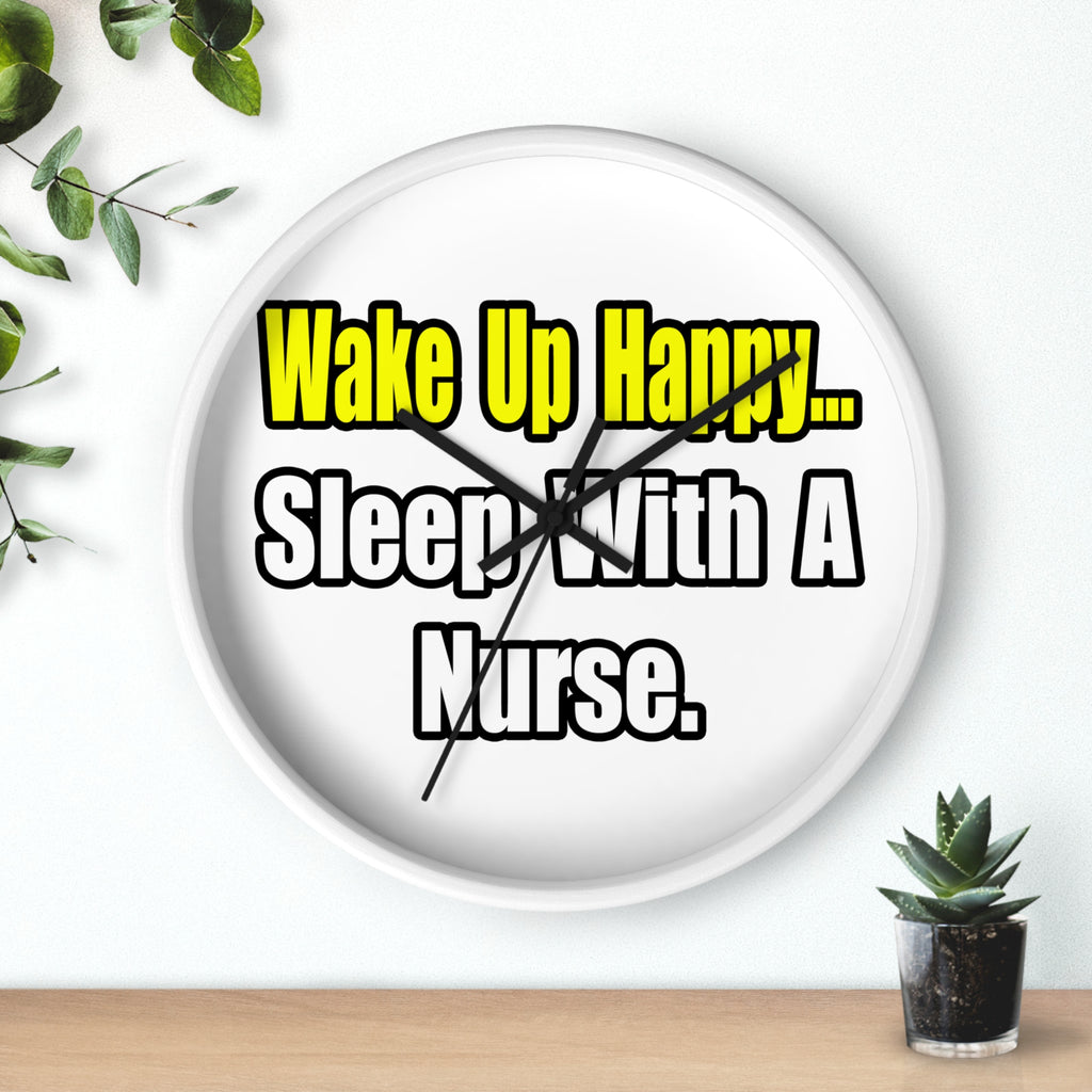 Sleep With a Nurse - Wall Clock