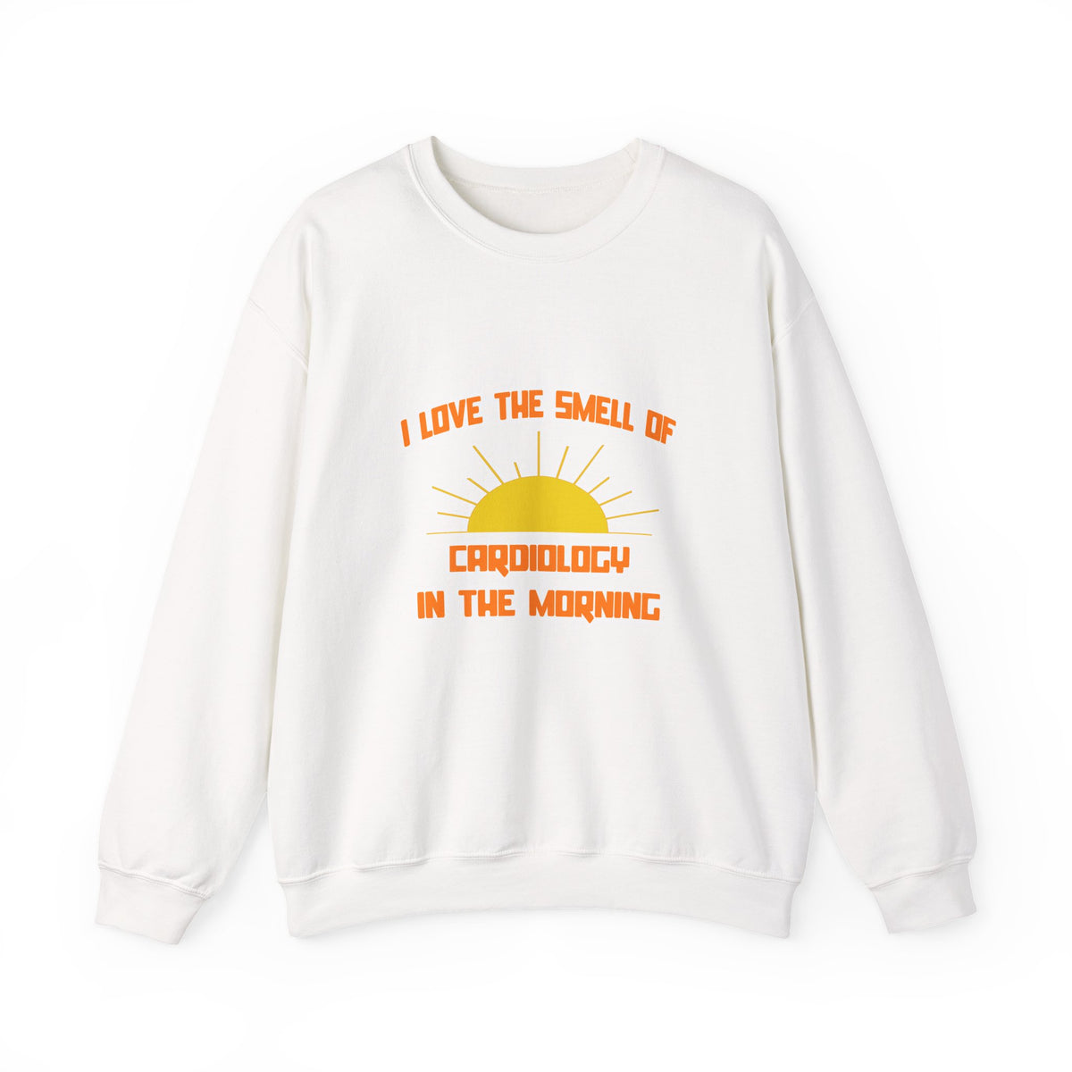 Smell of Cardiology in the Morning - Unisex Heavy Blend™ Crewneck Sweatshirt