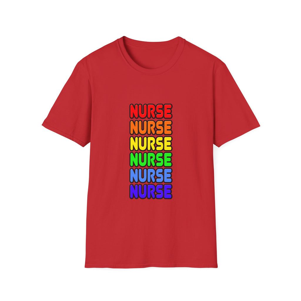 Rainbow Nurse - Unisex Softstyle T-Shirt