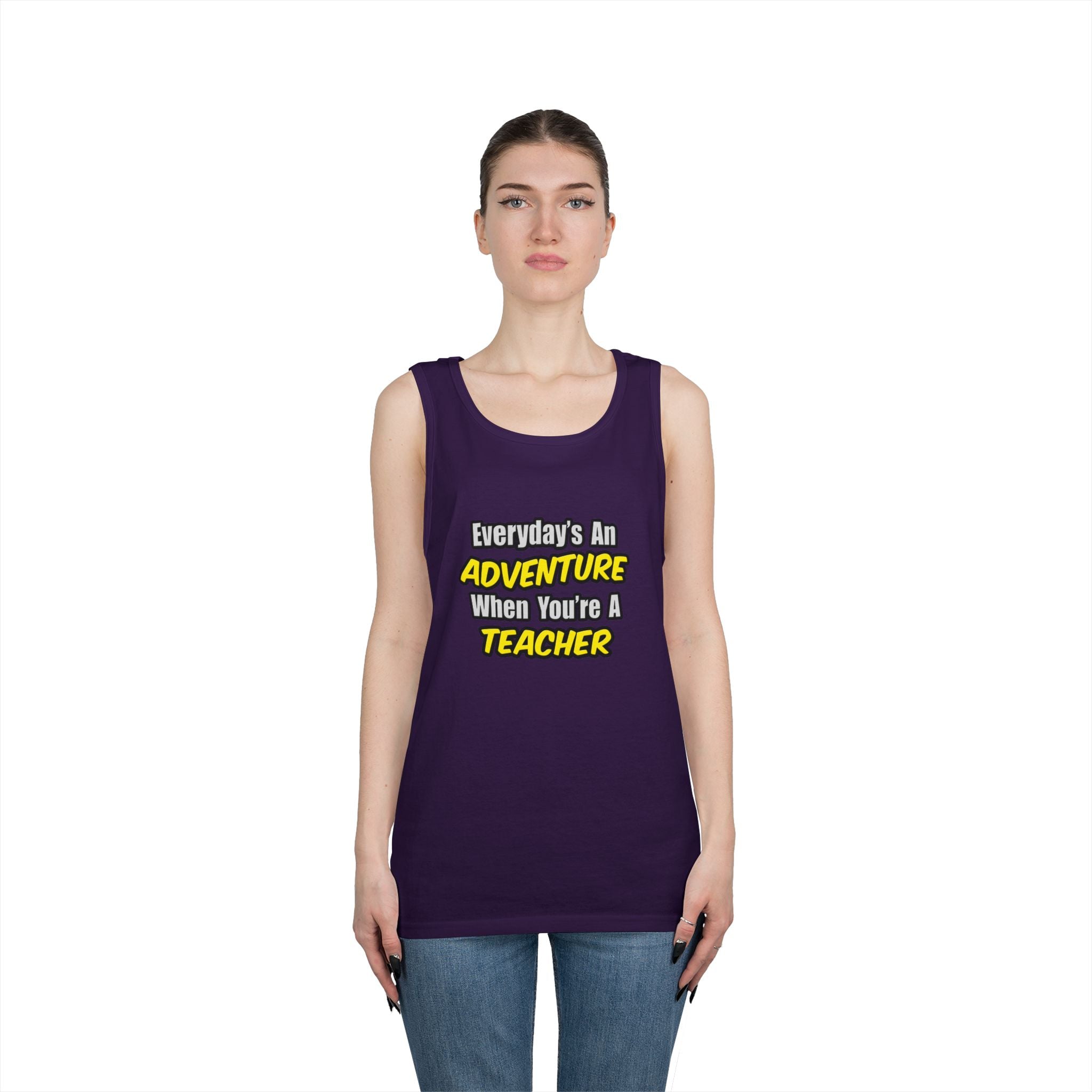 Everyday's An Adventure...Teacher - Unisex Heavy Cotton Tank Top