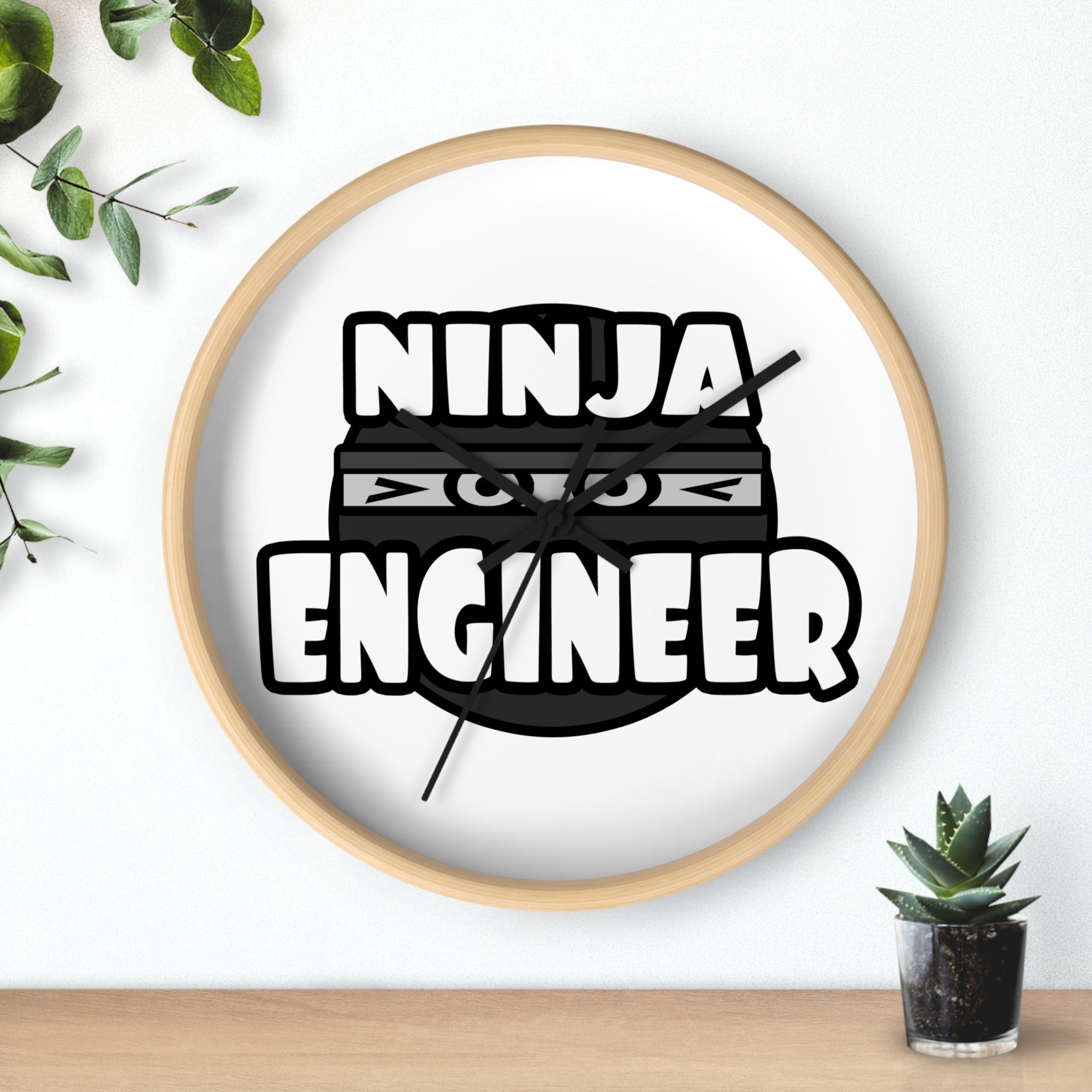 Ninja Engineer (2) - Wall Clock