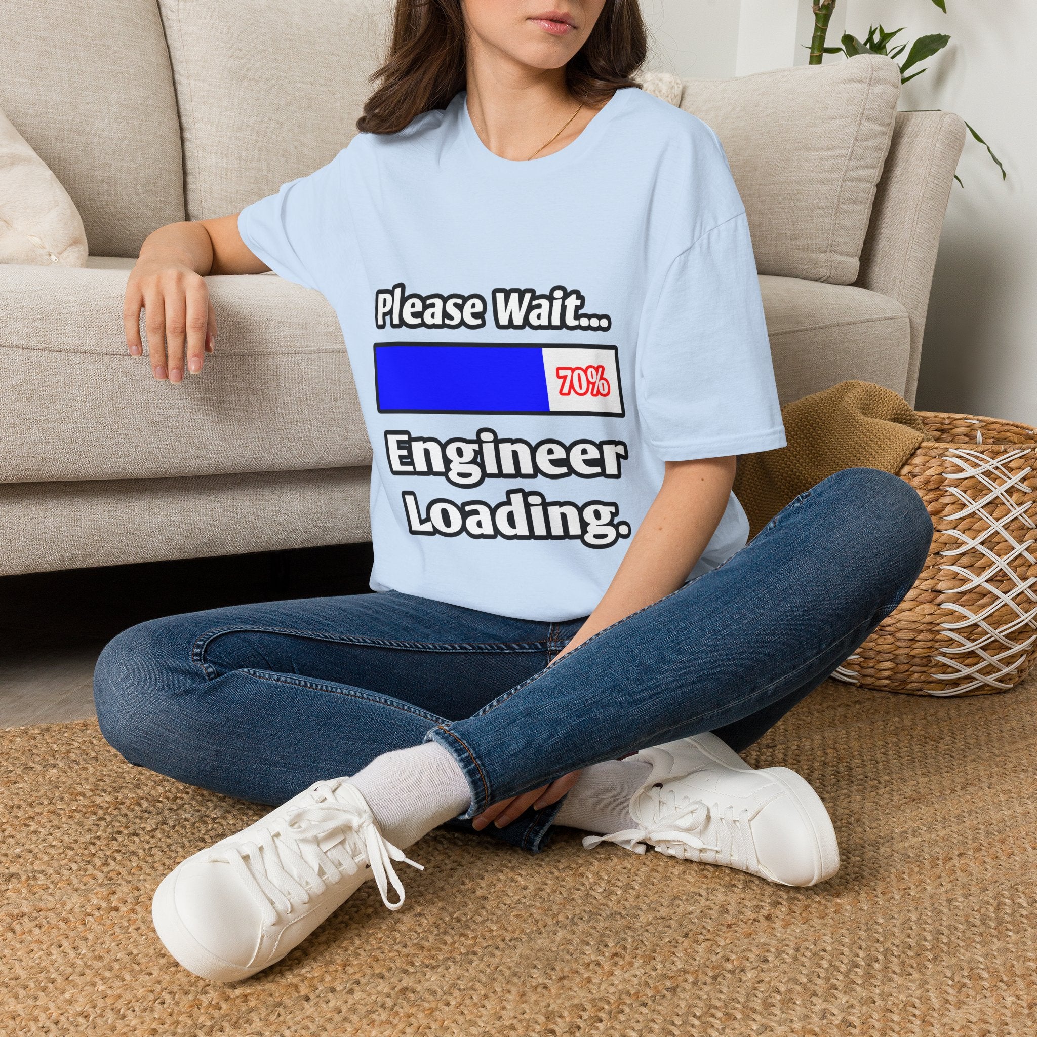 Please Wait...Engineer Loading - Unisex Softstyle T-Shirt