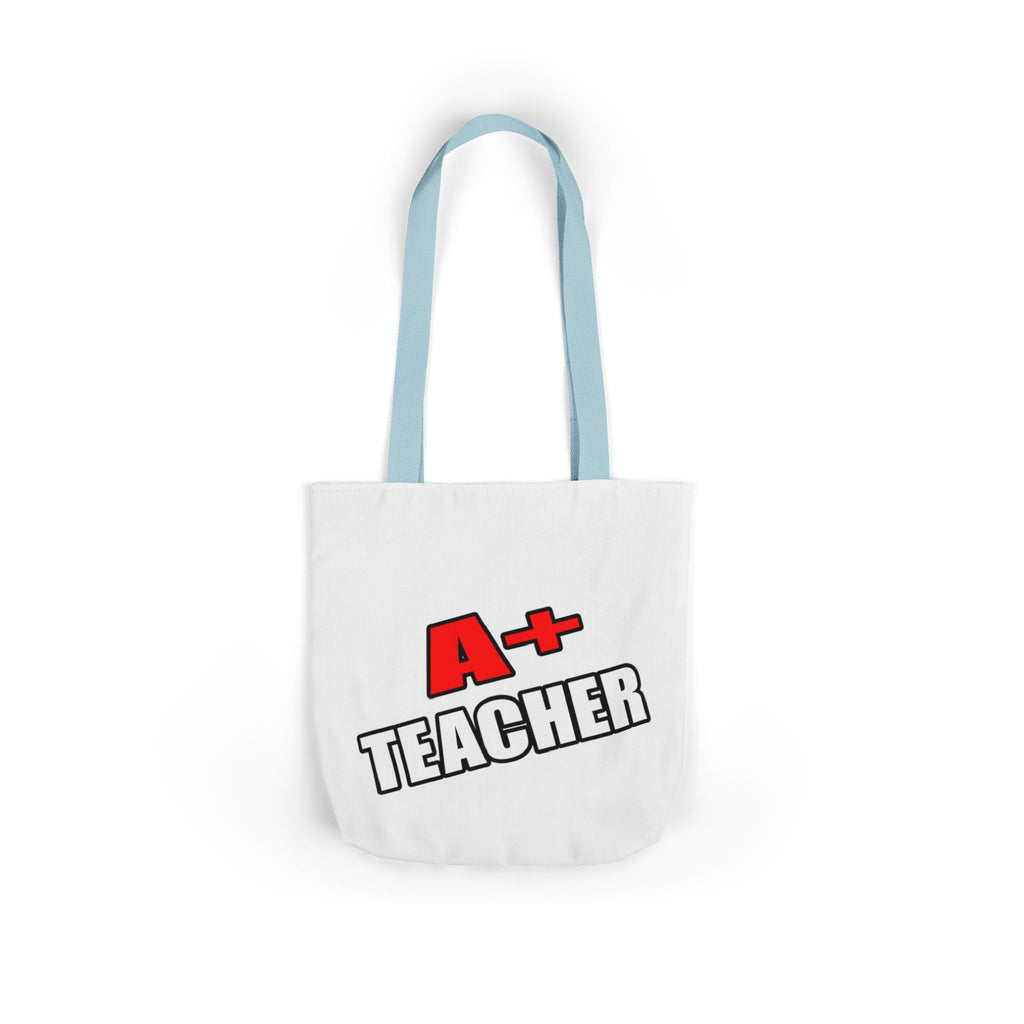 a plus teacher - Canvas Tote Bag, 5-Color Straps