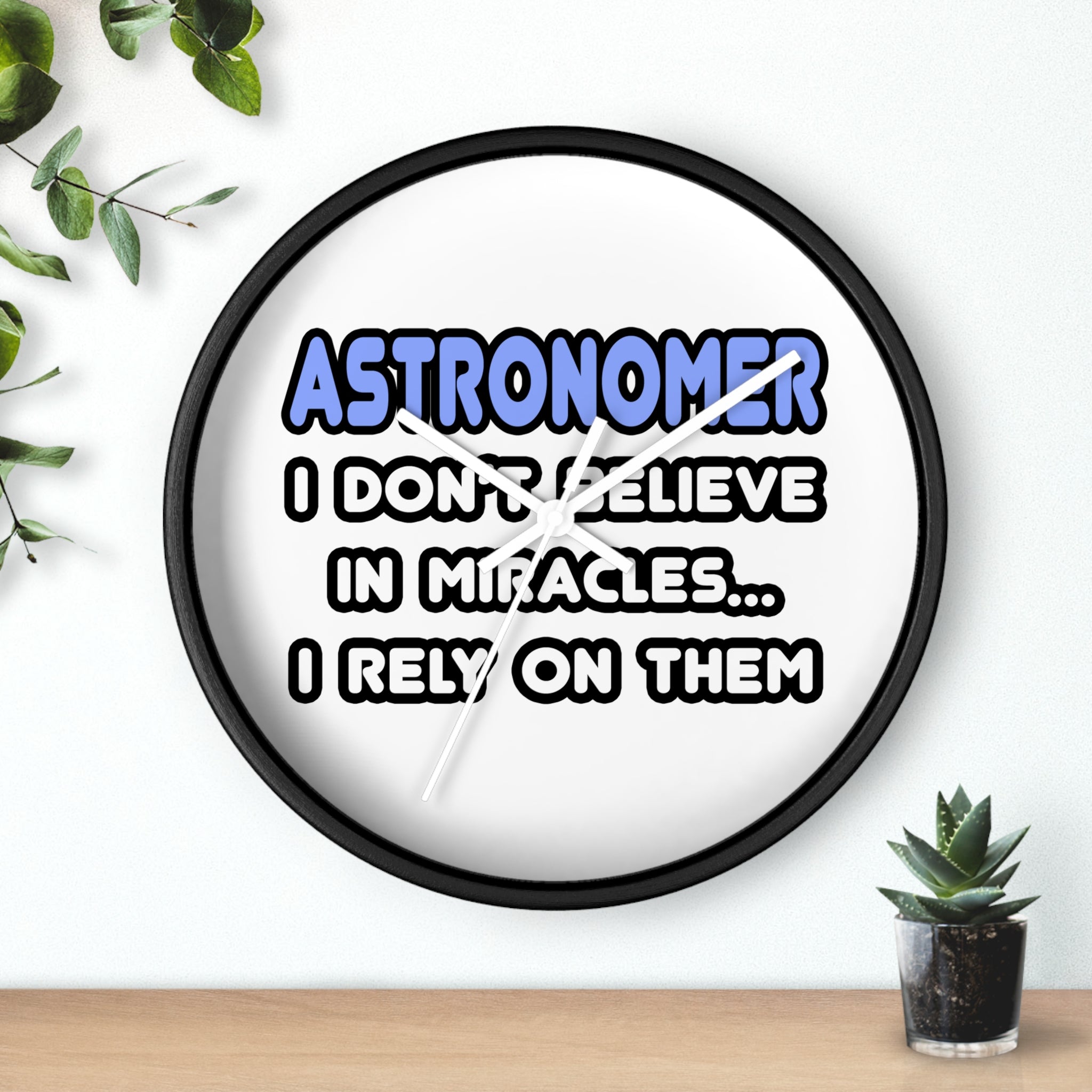 Miracles and Astronomers - Wall Clock