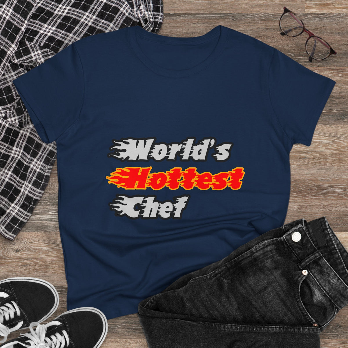 World's Hottest Chef - Women's Midweight Cotton Tee