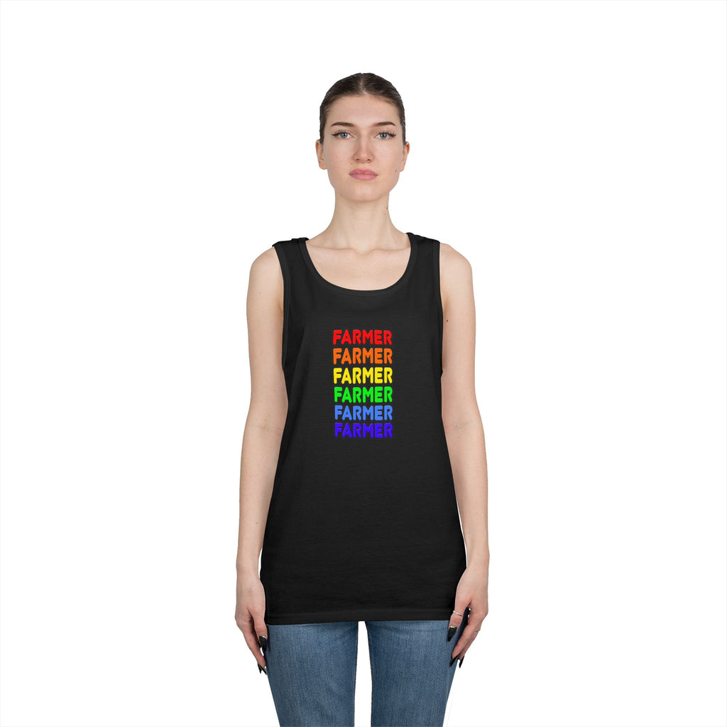 Rainbow Farmer - Unisex Heavy Cotton Tank Top