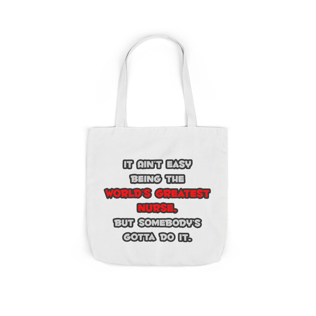 World's Greatest Nurse Joke - Canvas Tote Bag, 5-Color Straps