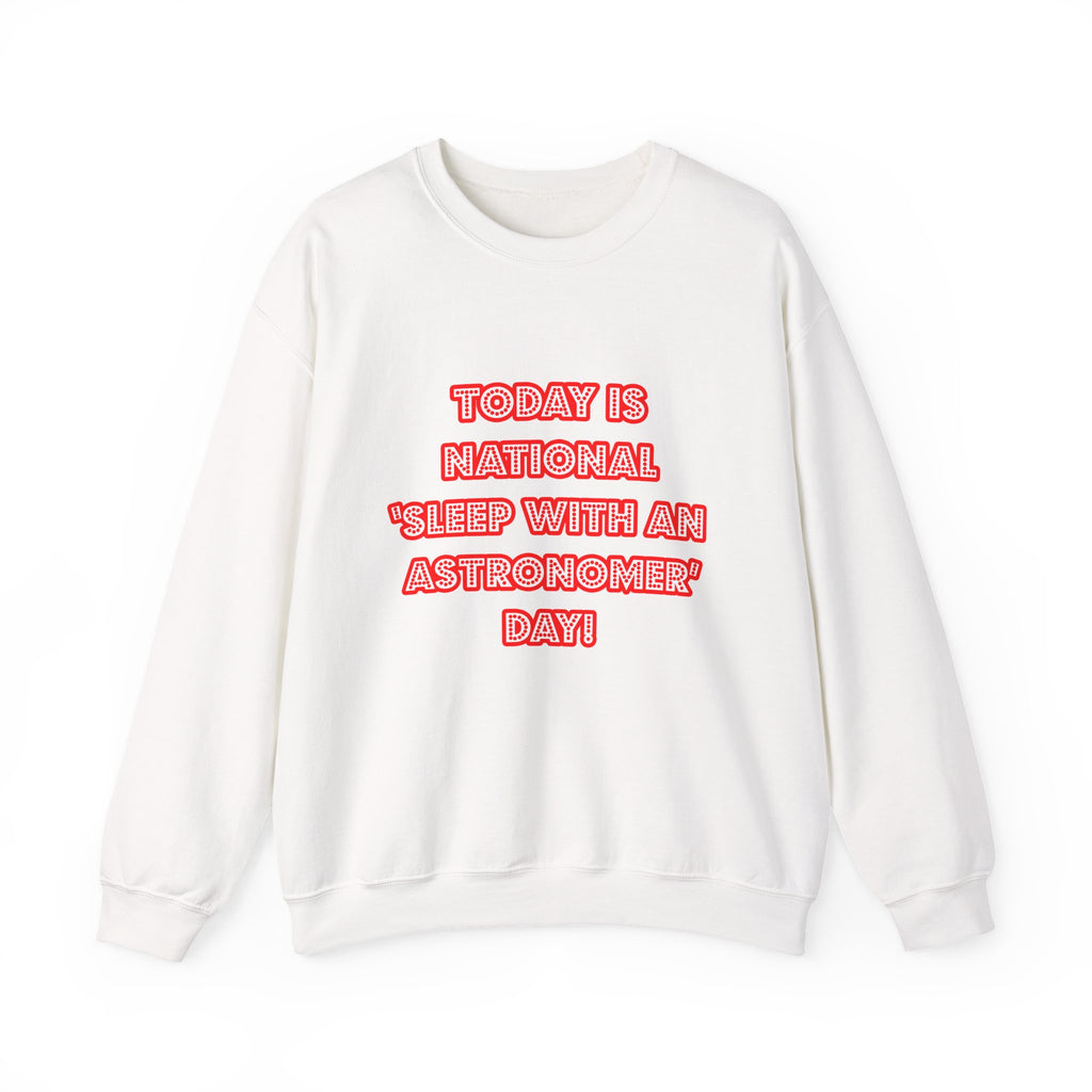 National 'Sleep With an Astronomer' Day - Unisex Heavy Blend™ Crewneck Sweatshirt