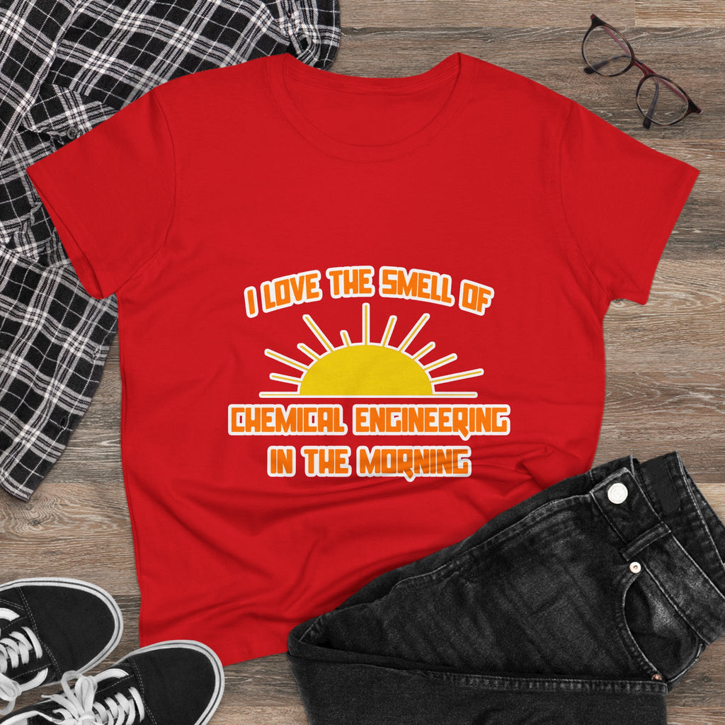 Smell of Chemical Engineering in the Morning - Women's Midweight Cotton Tee
