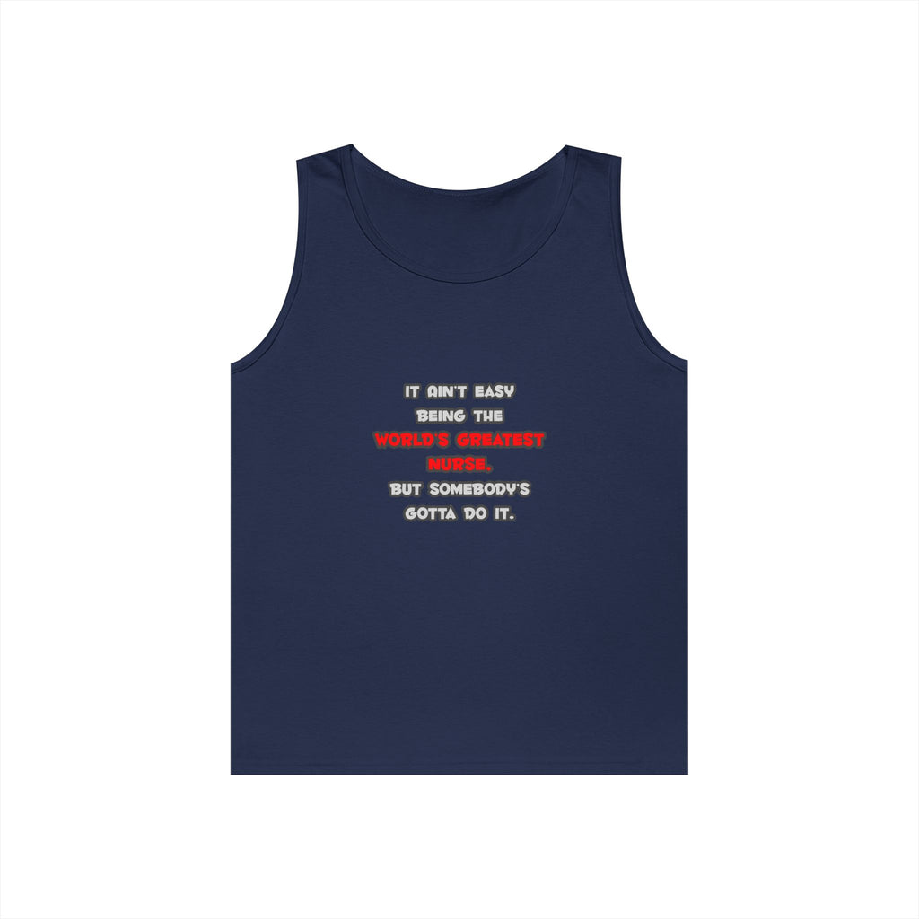 World's Greatest Nurse Joke - Unisex Heavy Cotton Tank Top