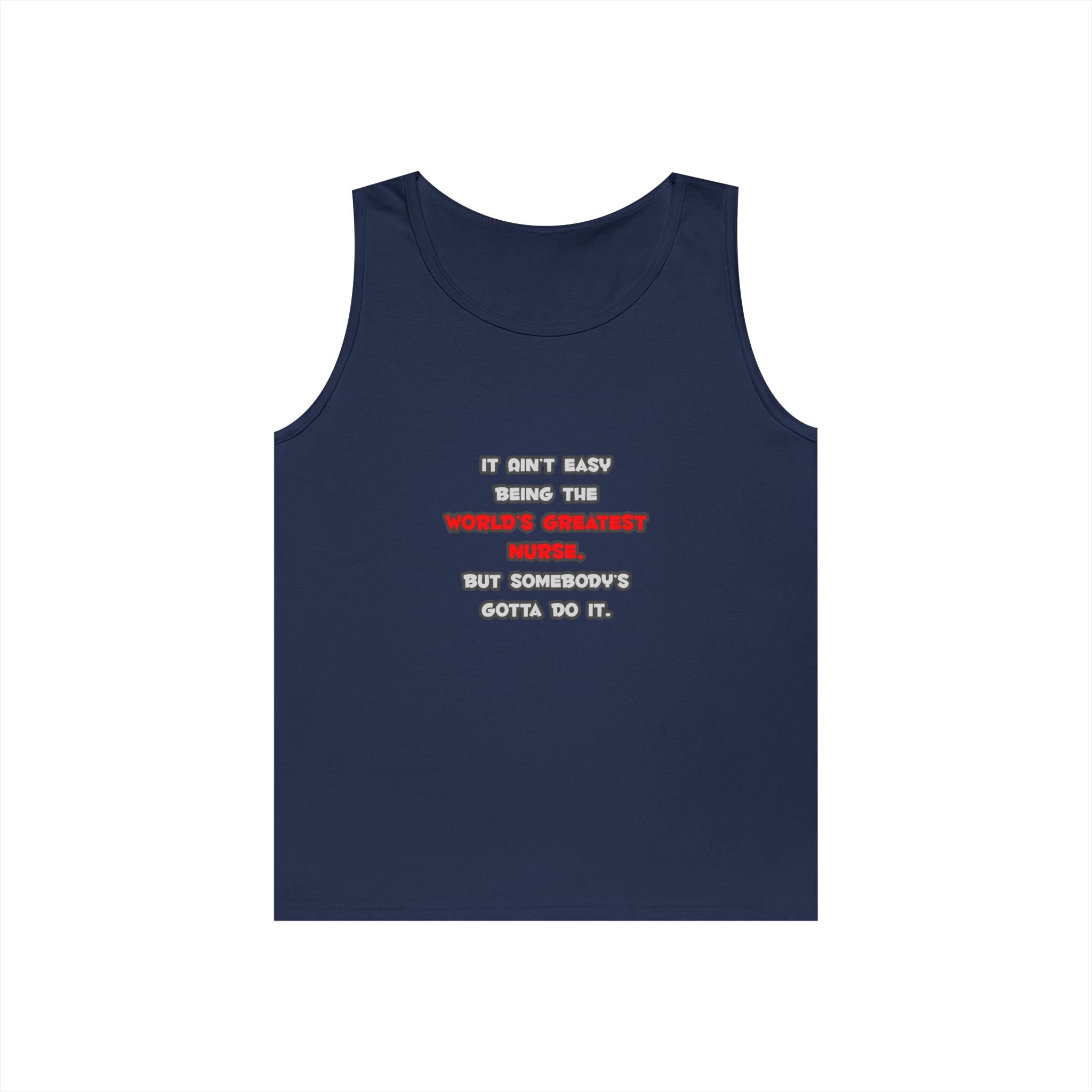World's Greatest Nurse Joke - Unisex Heavy Cotton Tank Top