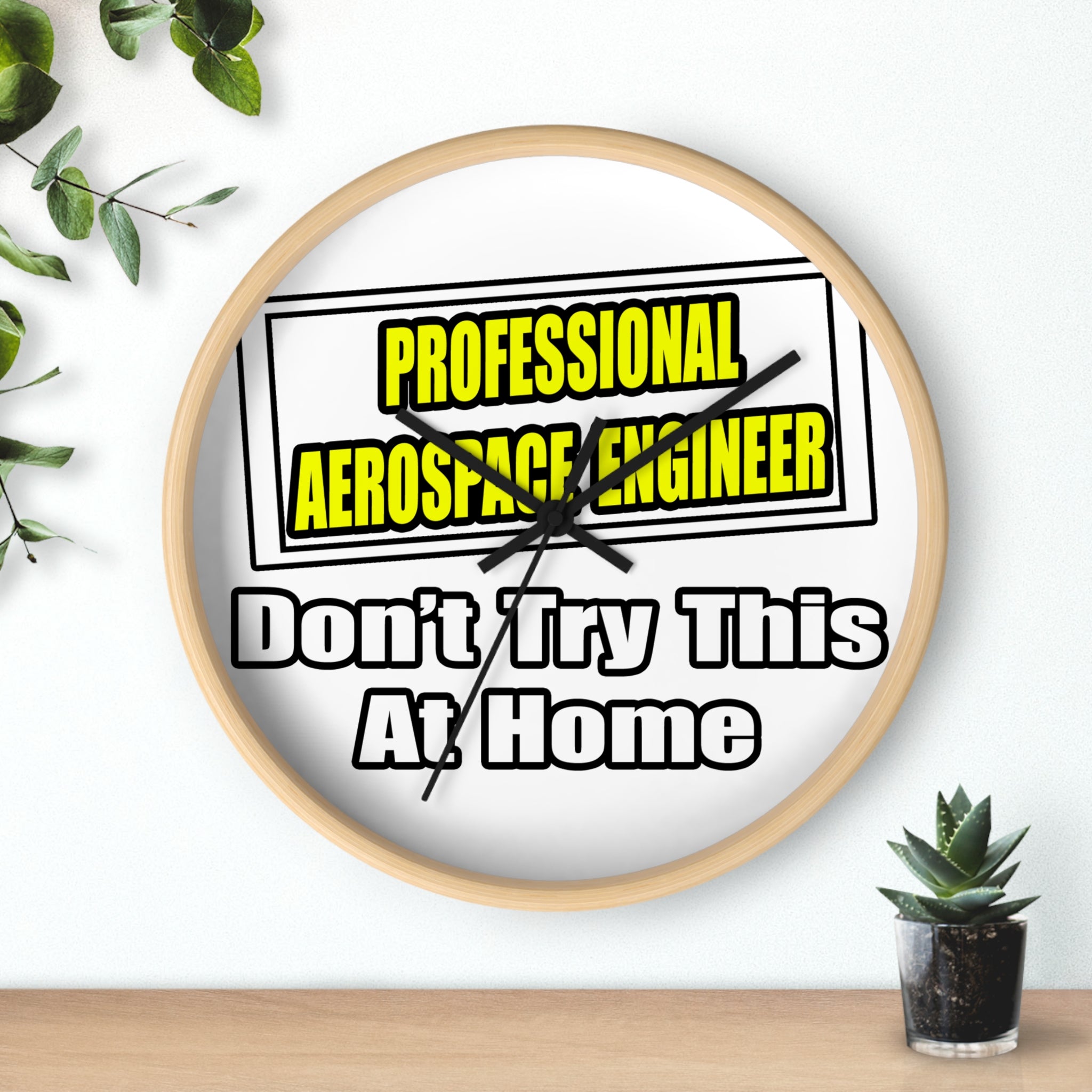 Professional Aerospace Engineer...Joke - Wall Clock