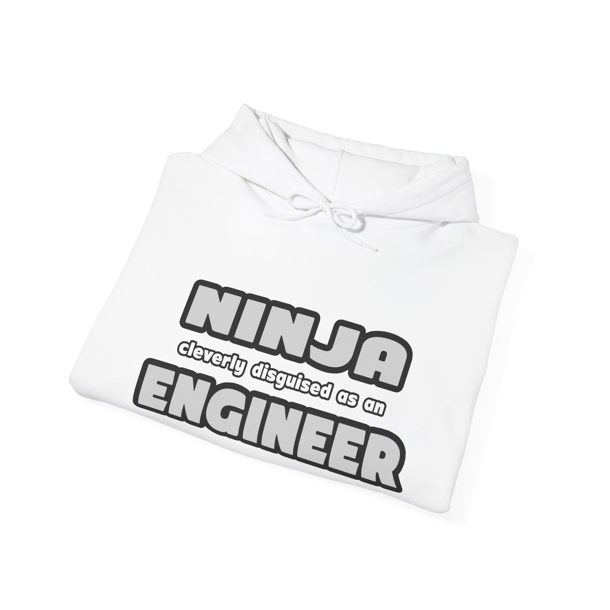 Ninja Cleverly Disguised As An Engineer - Unisex Heavy Blend™ Hooded Sweatshirt