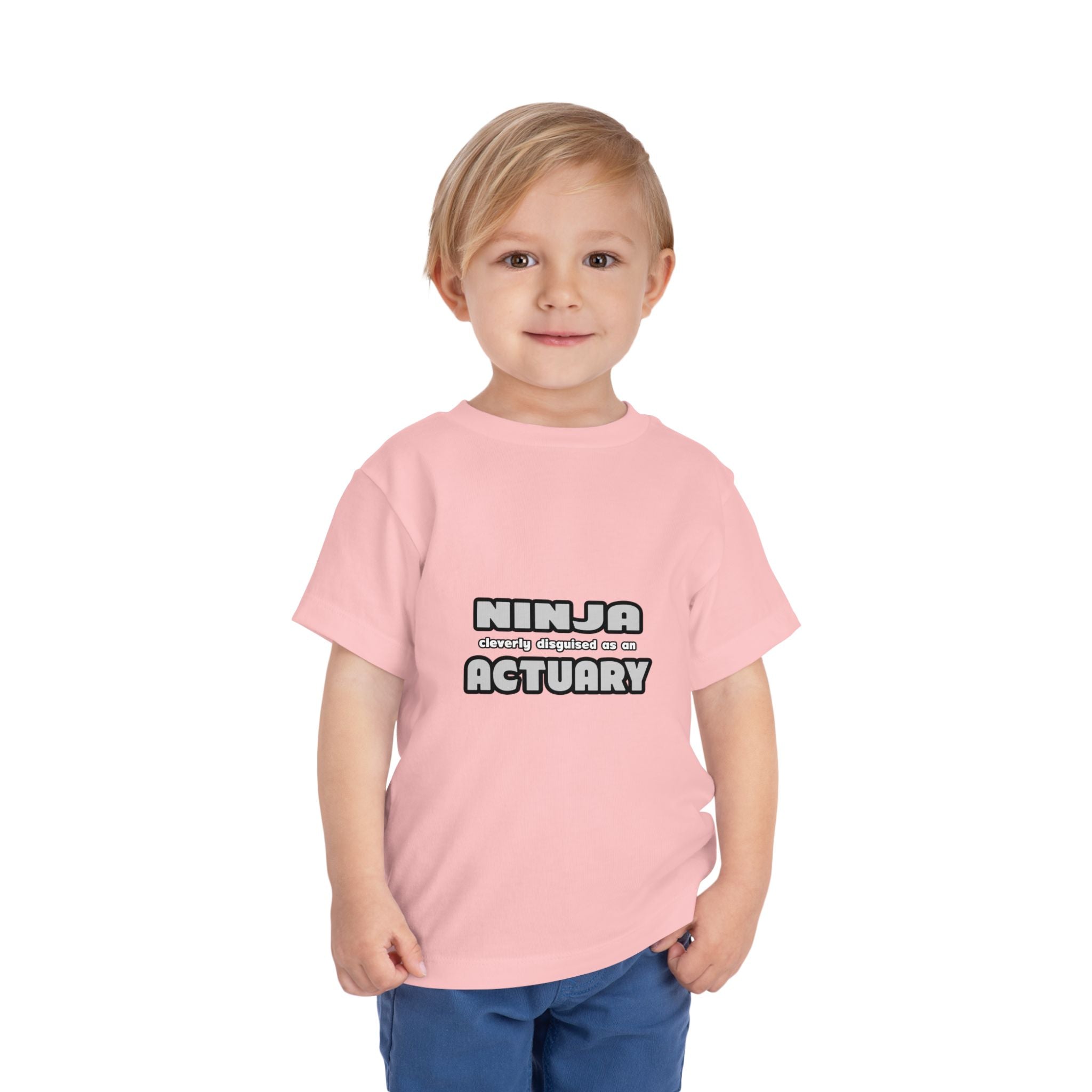 Ninja Cleverly Disguised As An Actuary - Toddler Short Sleeve Tee