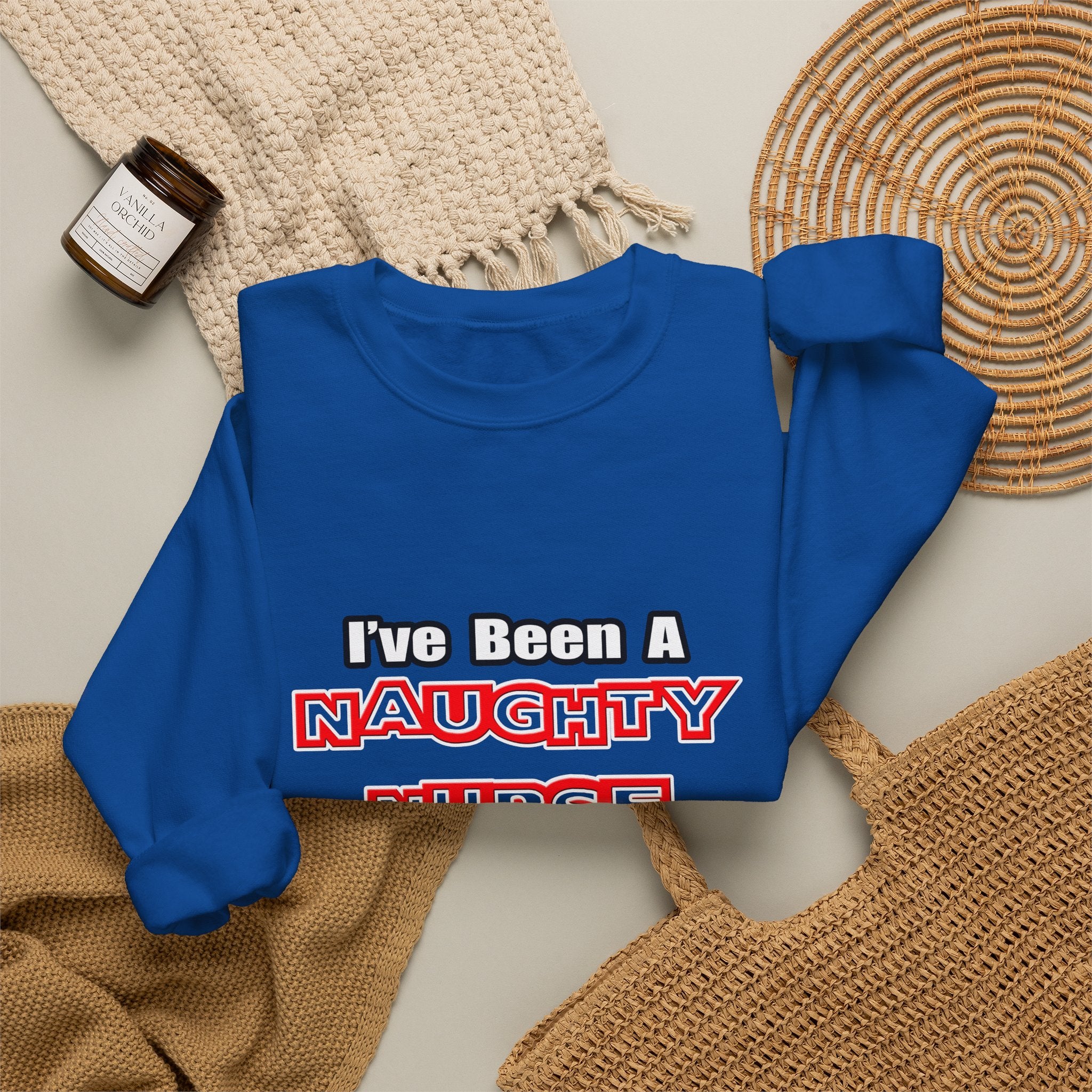 Naughty Nurse...Need a Spanking - Unisex Heavy Blend™ Crewneck Sweatshirt