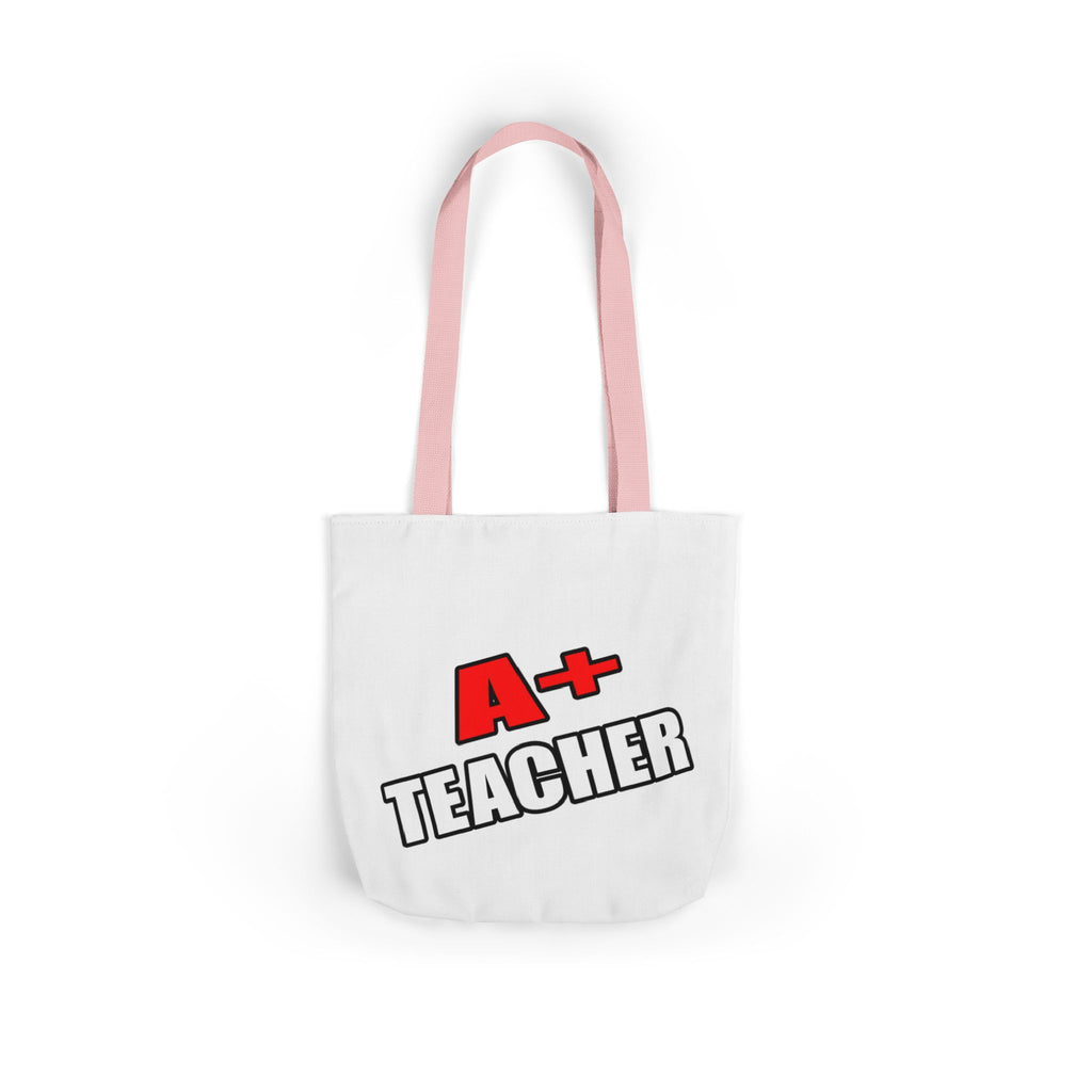 a plus teacher - Canvas Tote Bag, 5-Color Straps