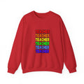 Rainbow Teacher - Unisex Heavy Blend™ Crewneck Sweatshirt