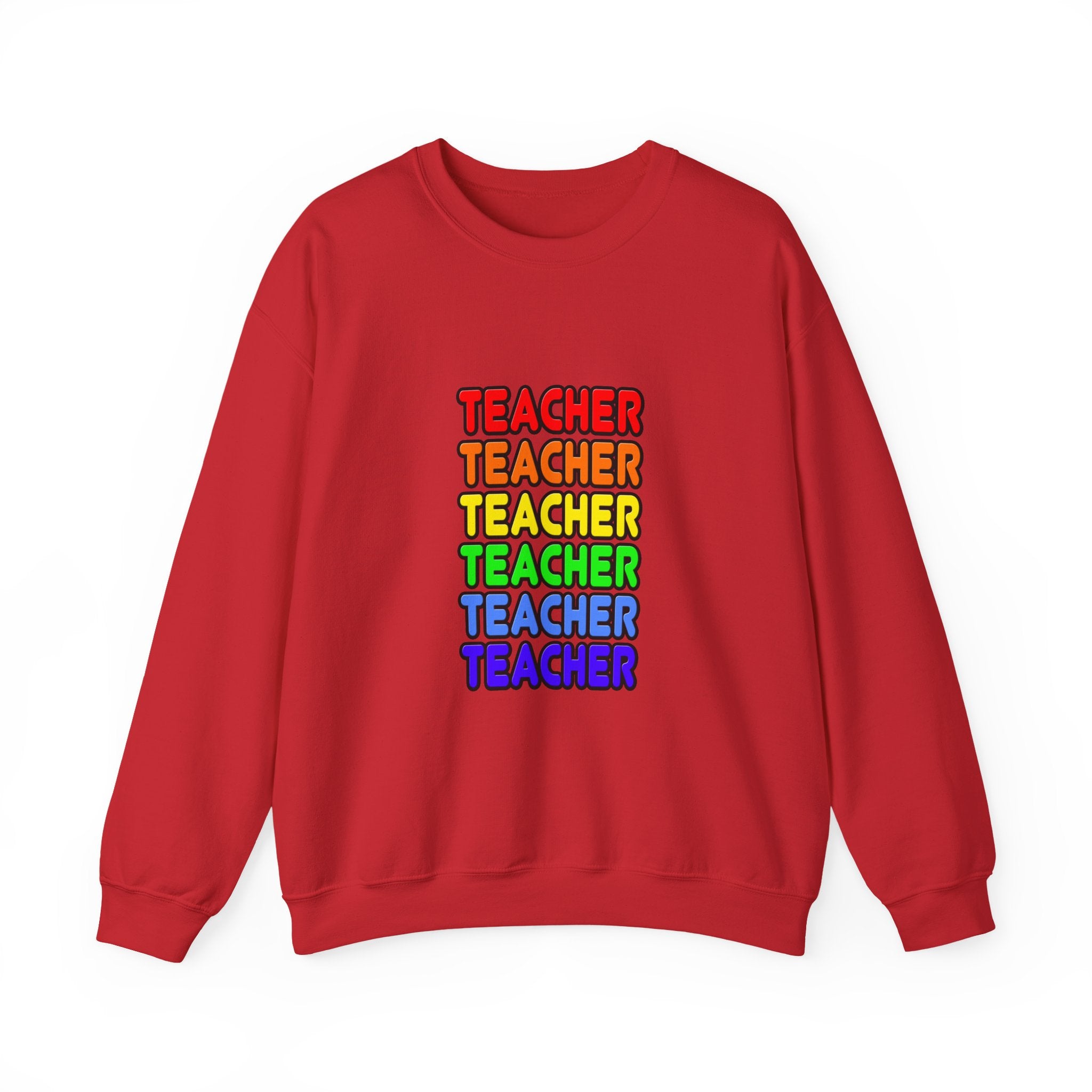Rainbow Teacher - Unisex Heavy Blend™ Crewneck Sweatshirt