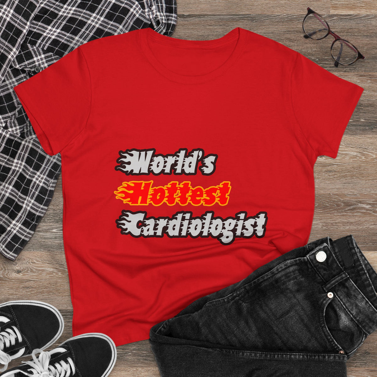 World's Hottest Cardiologist - Women's Midweight Cotton Tee