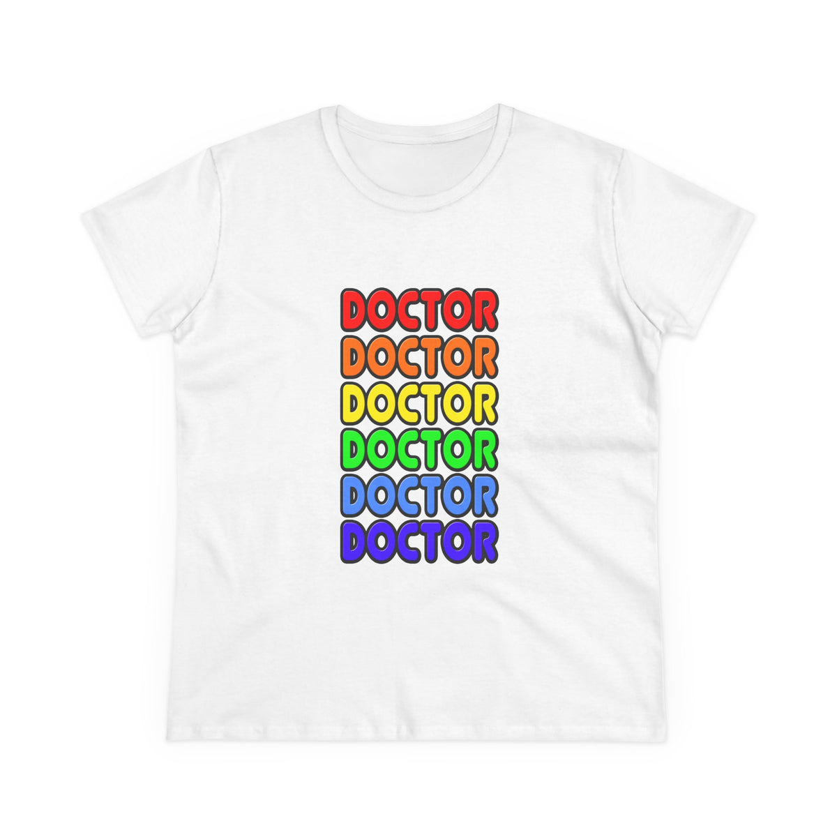 Rainbow Doctor - Women's Midweight Cotton Tee