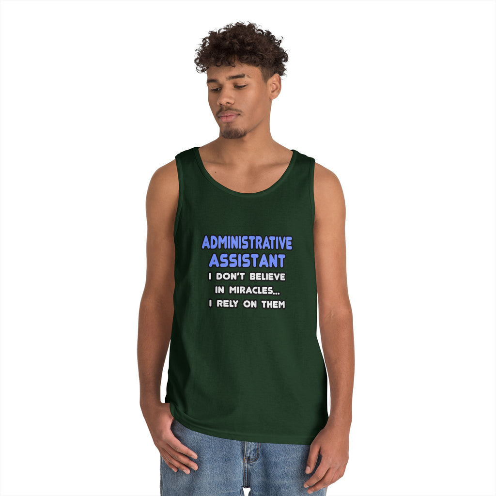 Miracles and Administrative Assistants - Unisex Heavy Cotton Tank Top