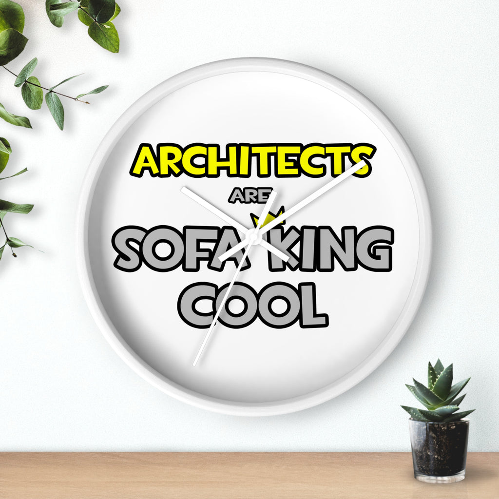 Architects Are Sofa King Cool - Wall Clock