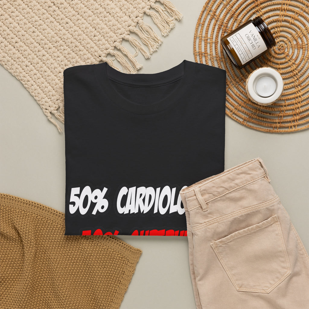 Half Cardiologist...Half Superhero - Unisex Heavy Cotton Tee