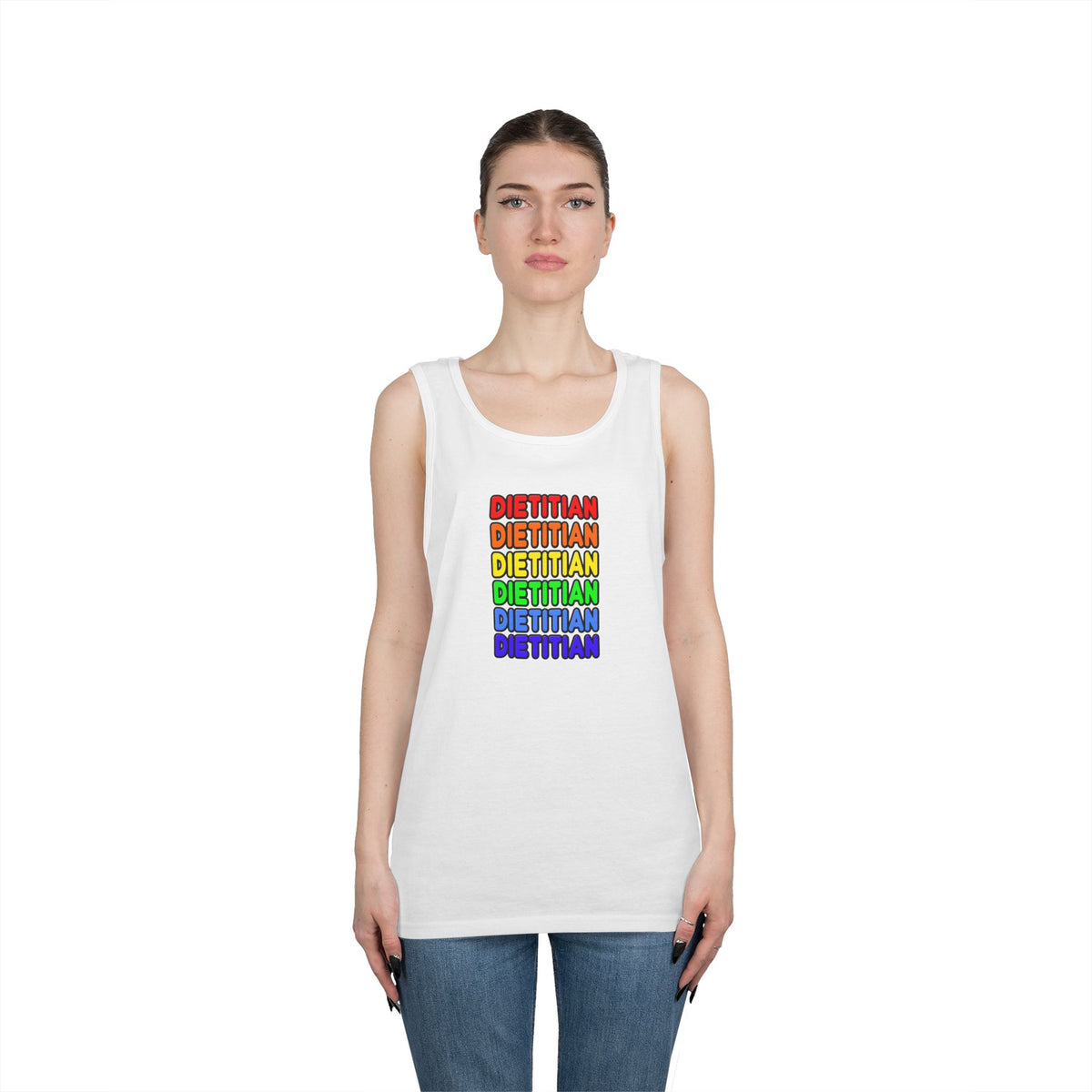 Rainbow Dietitian - Unisex Heavy Cotton Tank Top