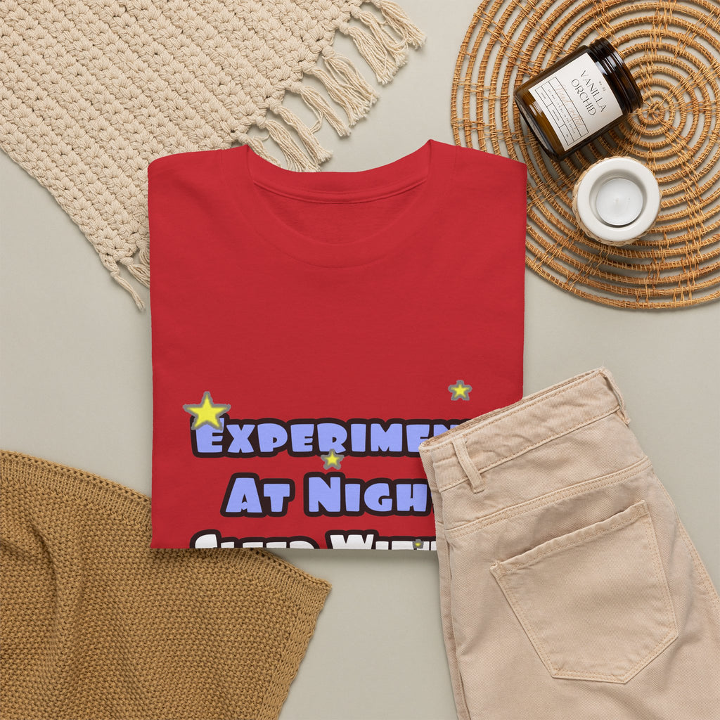 Experiment At Night...Sleep With a Biologist - Unisex Heavy Cotton Tee