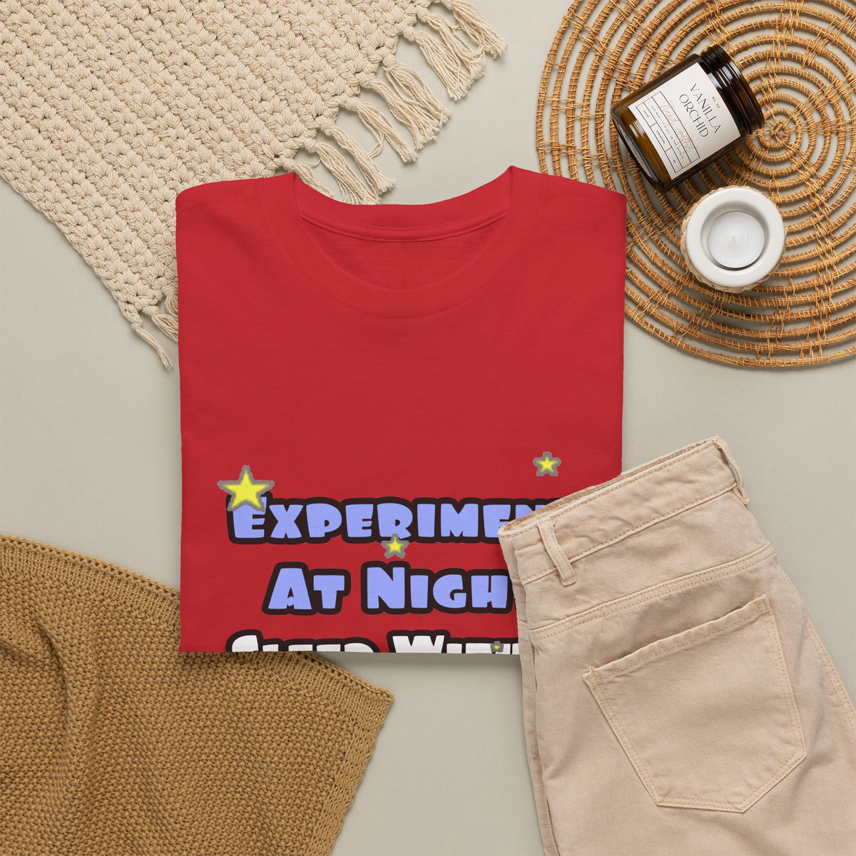 Experiment At Night...Sleep With a Biologist - Unisex Heavy Cotton Tee