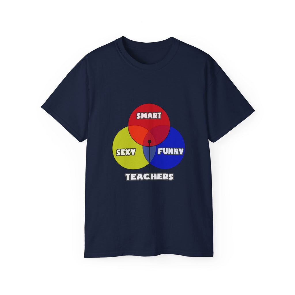 Venn Diagram .. Teachers - Unisex Ultra Cotton Tee