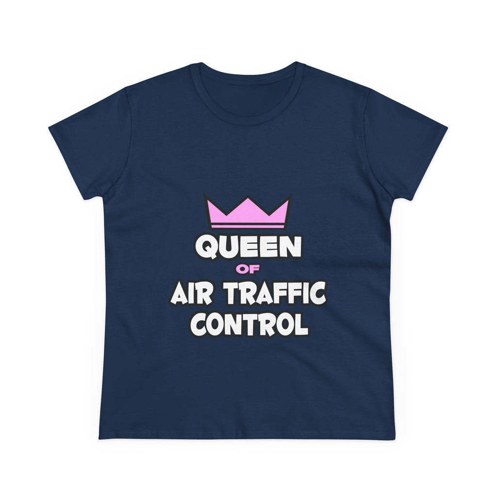Queen of Air Traffic Control - Women's Midweight Cotton Tee